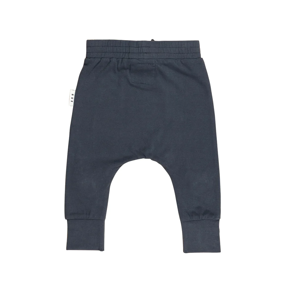Huxbaby Drop Crotch Pant Huxbear Knee - Ink - Image 3