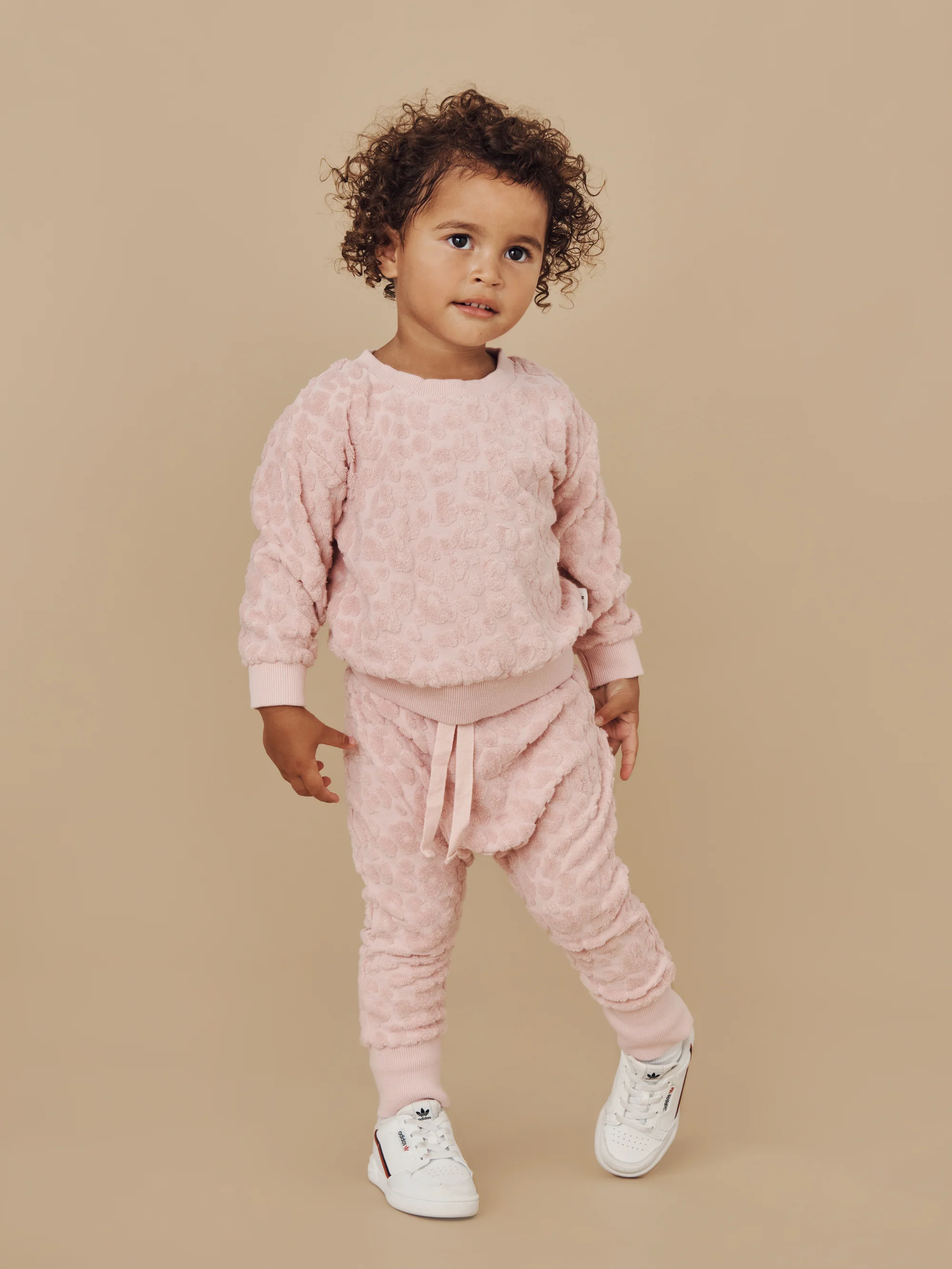 Huxbaby Drop Crotch Pant Terry - Bloom - Image 2