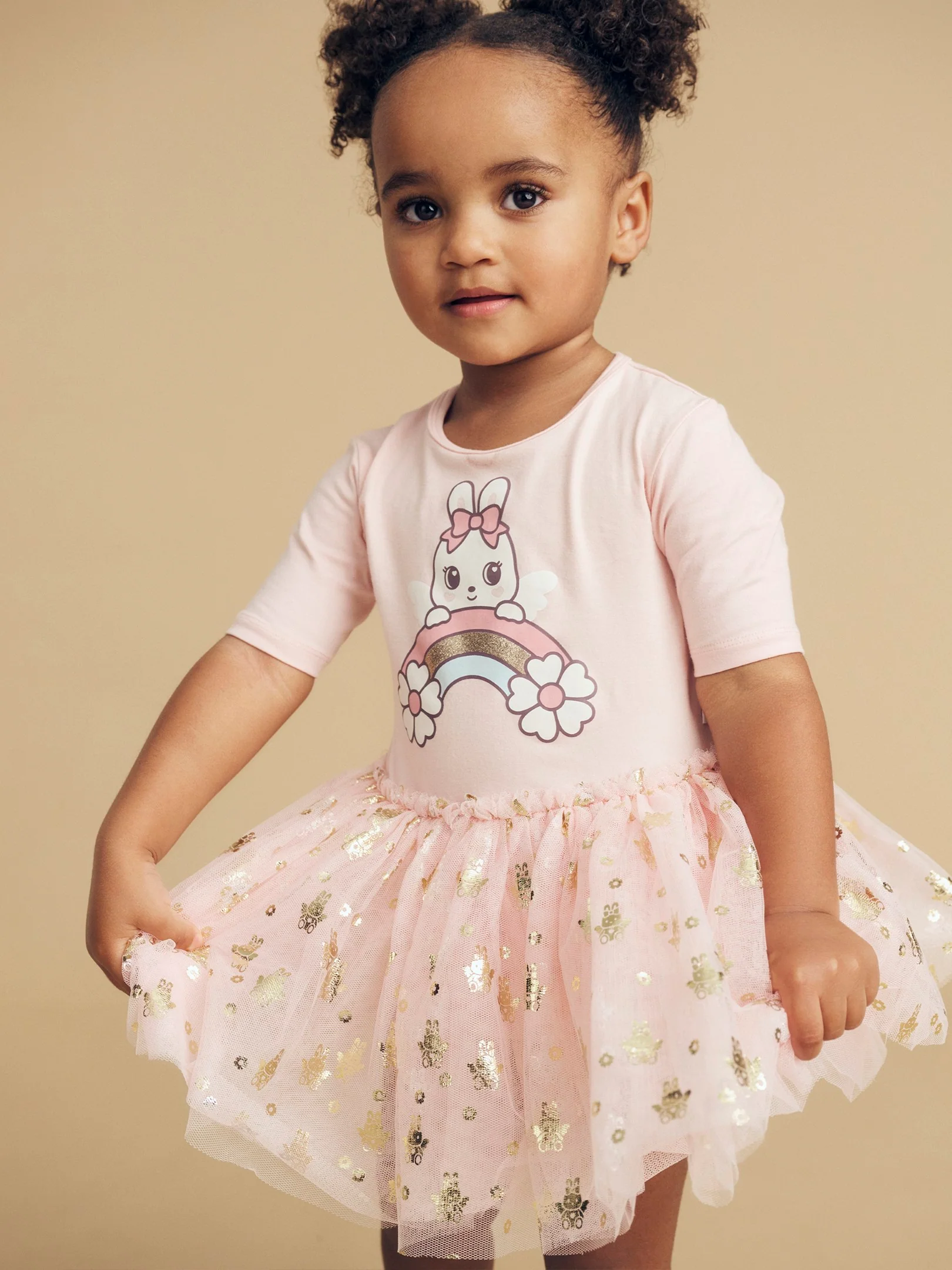 Fairy Bunny Ballet Onesie - Pink Pearl - Image 2