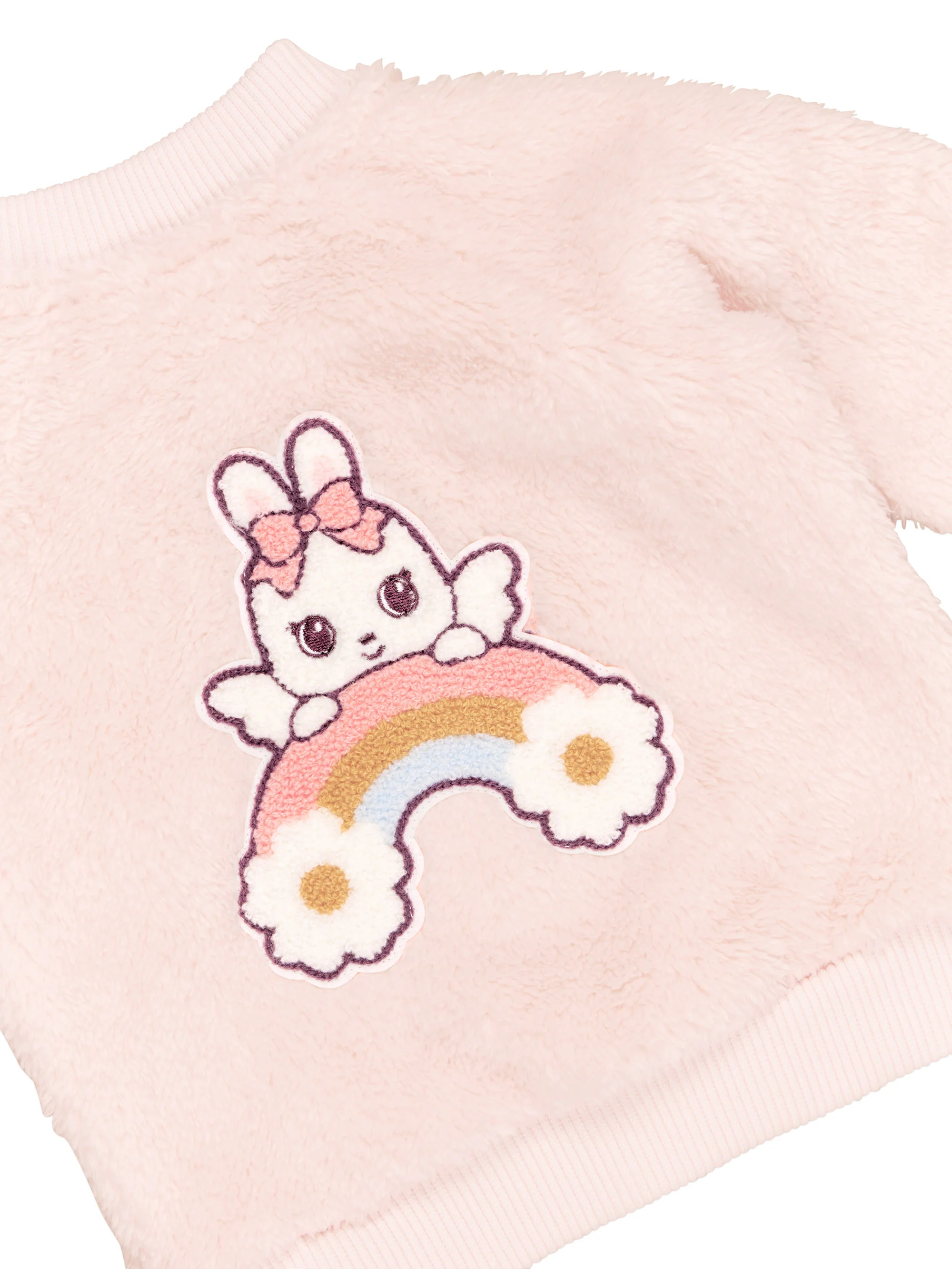 Fairy Bunny Fur Jacket - Pink Pearl - Image 3
