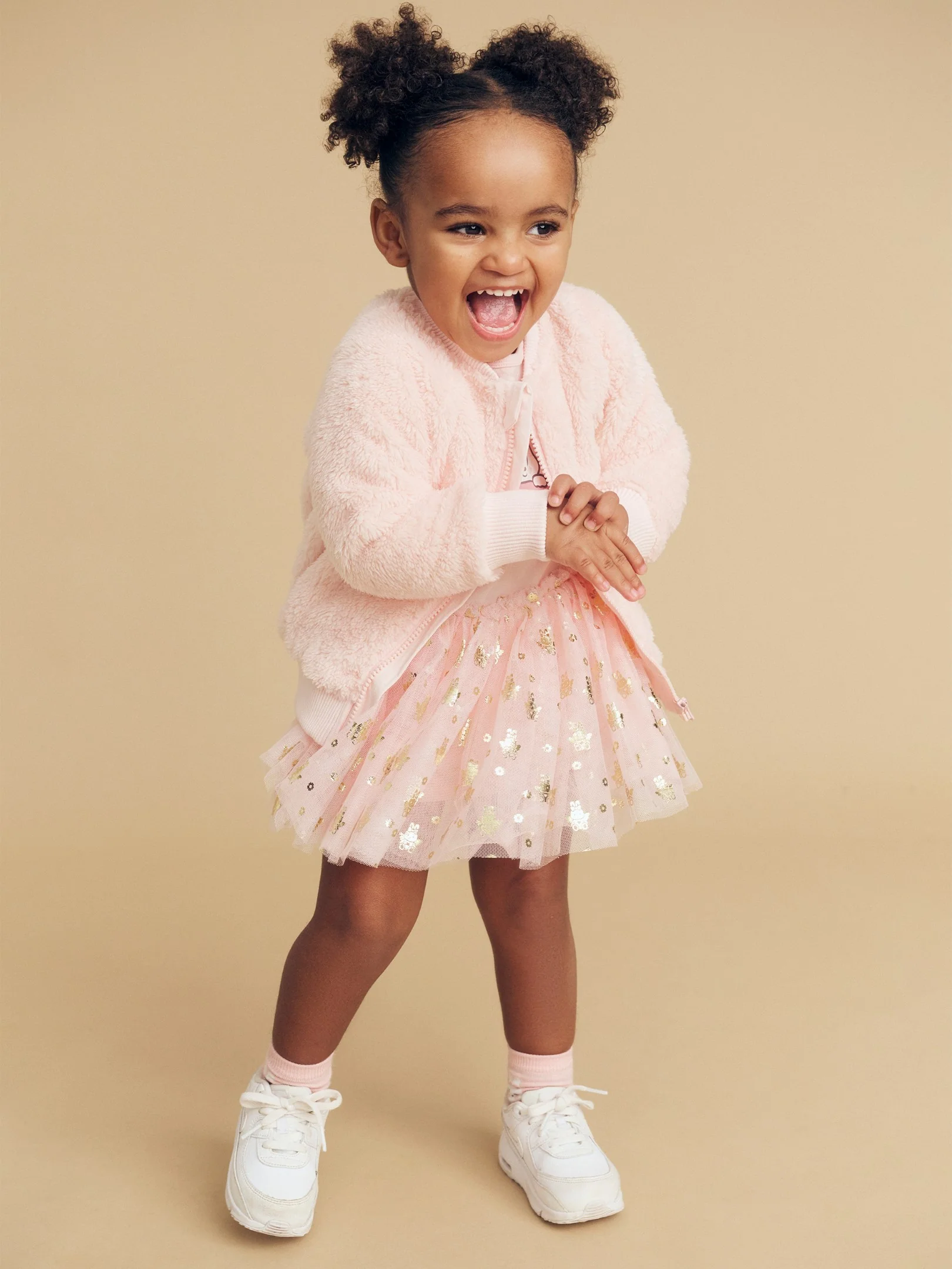 Fairy Bunny Fur Jacket - Pink Pearl - Image 6