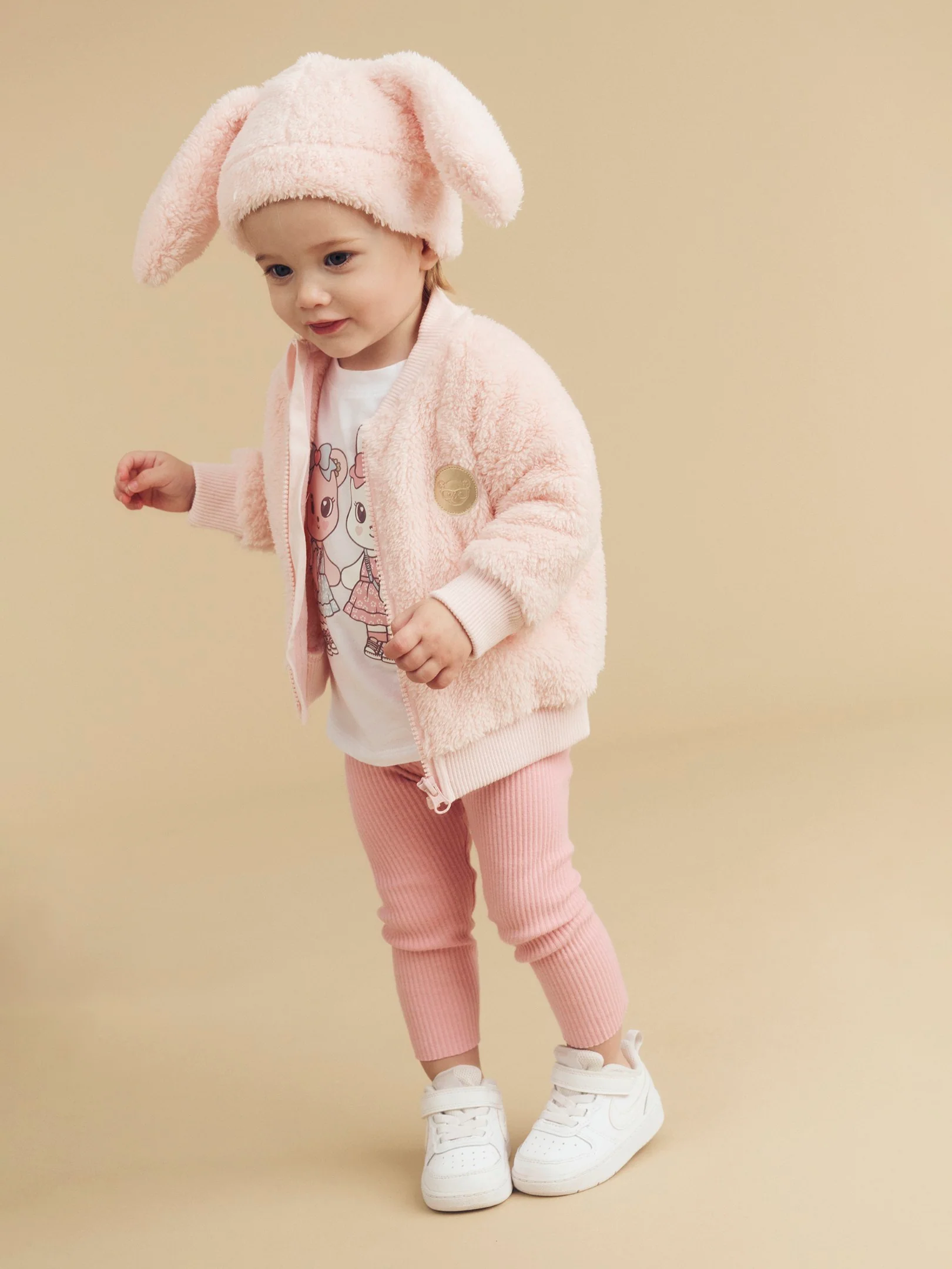 Fairy Bunny Fur Jacket - Pink Pearl - Image 7