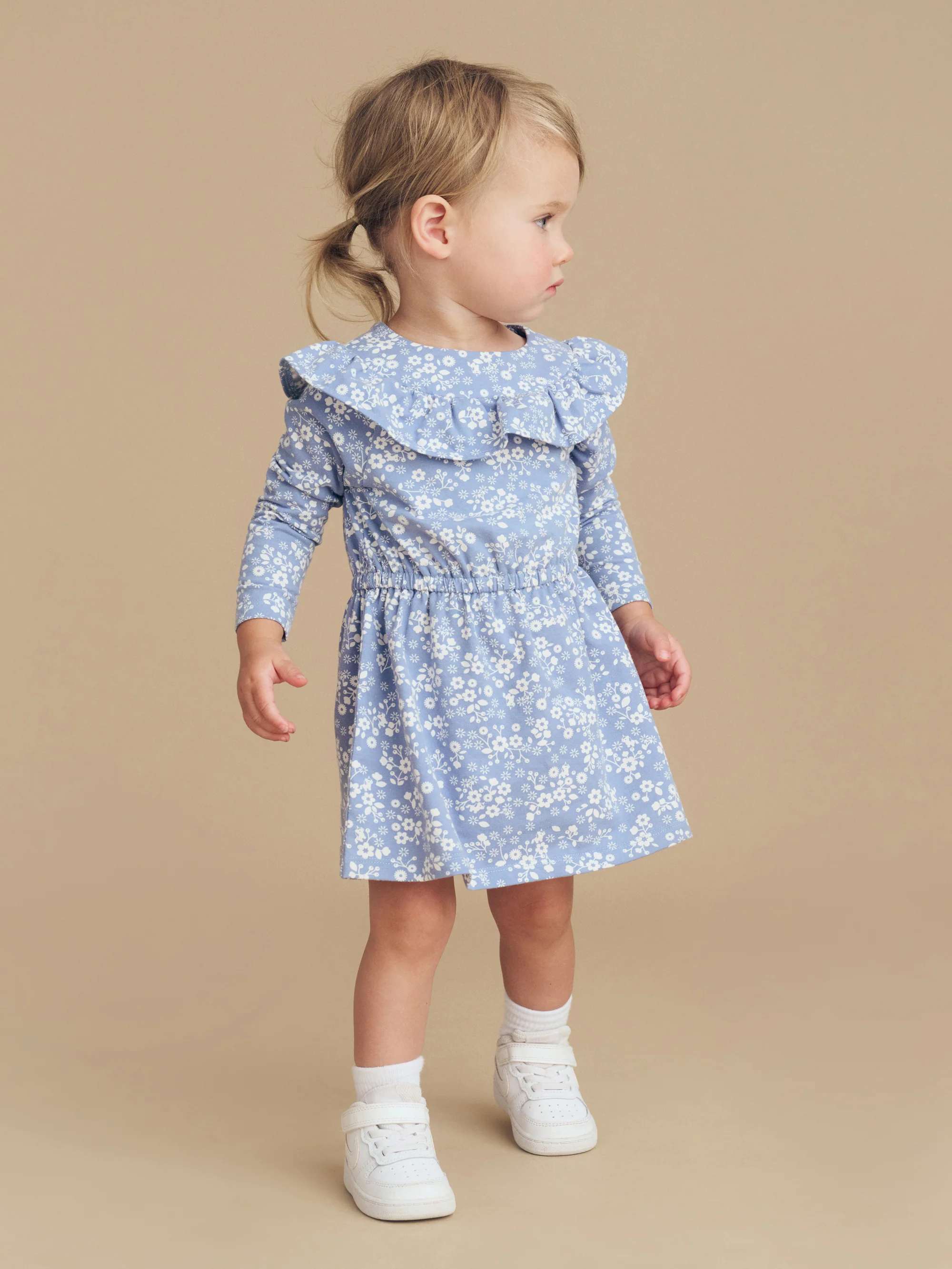 Floral Lake Frill Neck Dress - Image 2