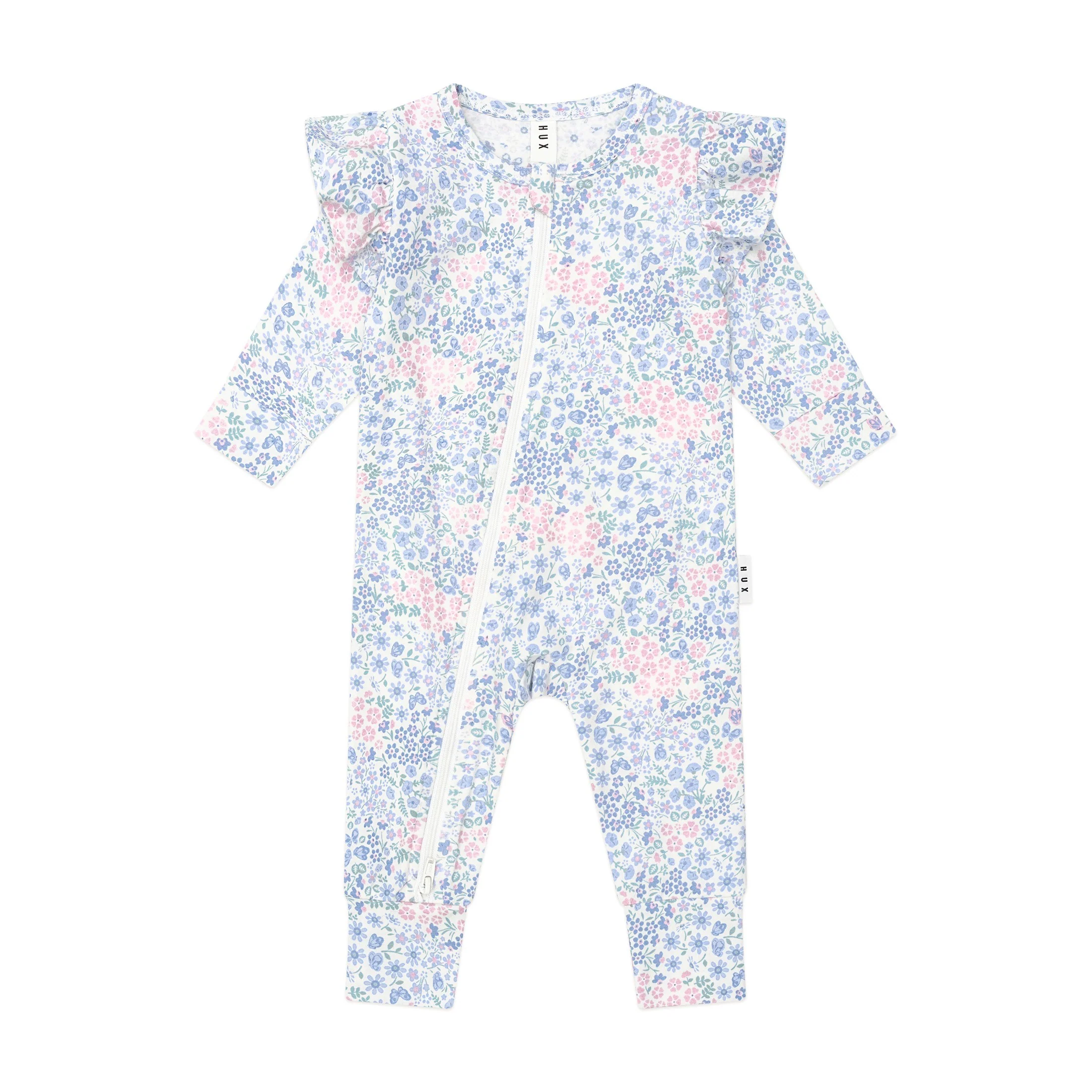 Huxbaby Flower Garden Frill Romper