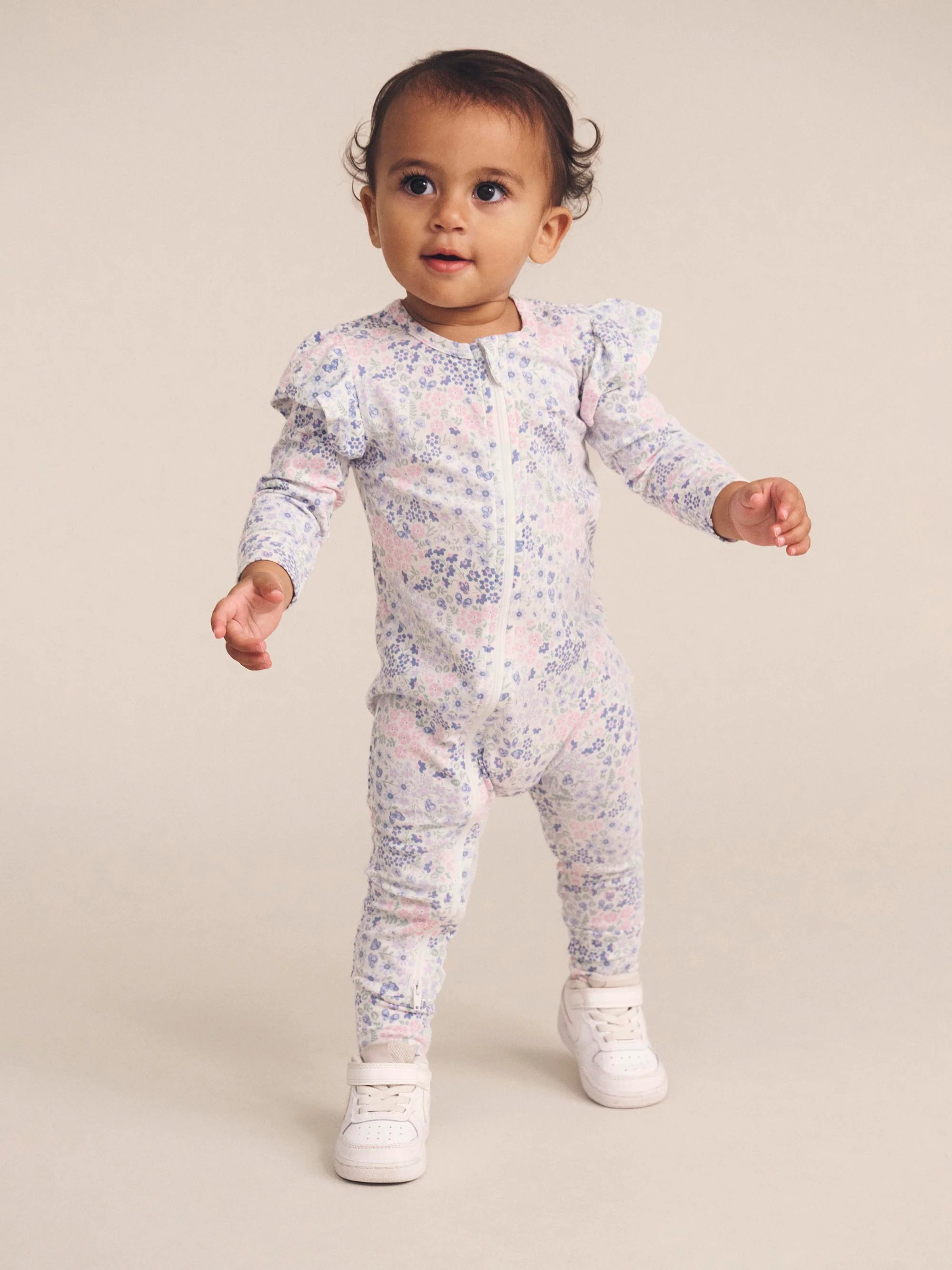 Huxbaby Flower Garden Frill Romper - Image 2