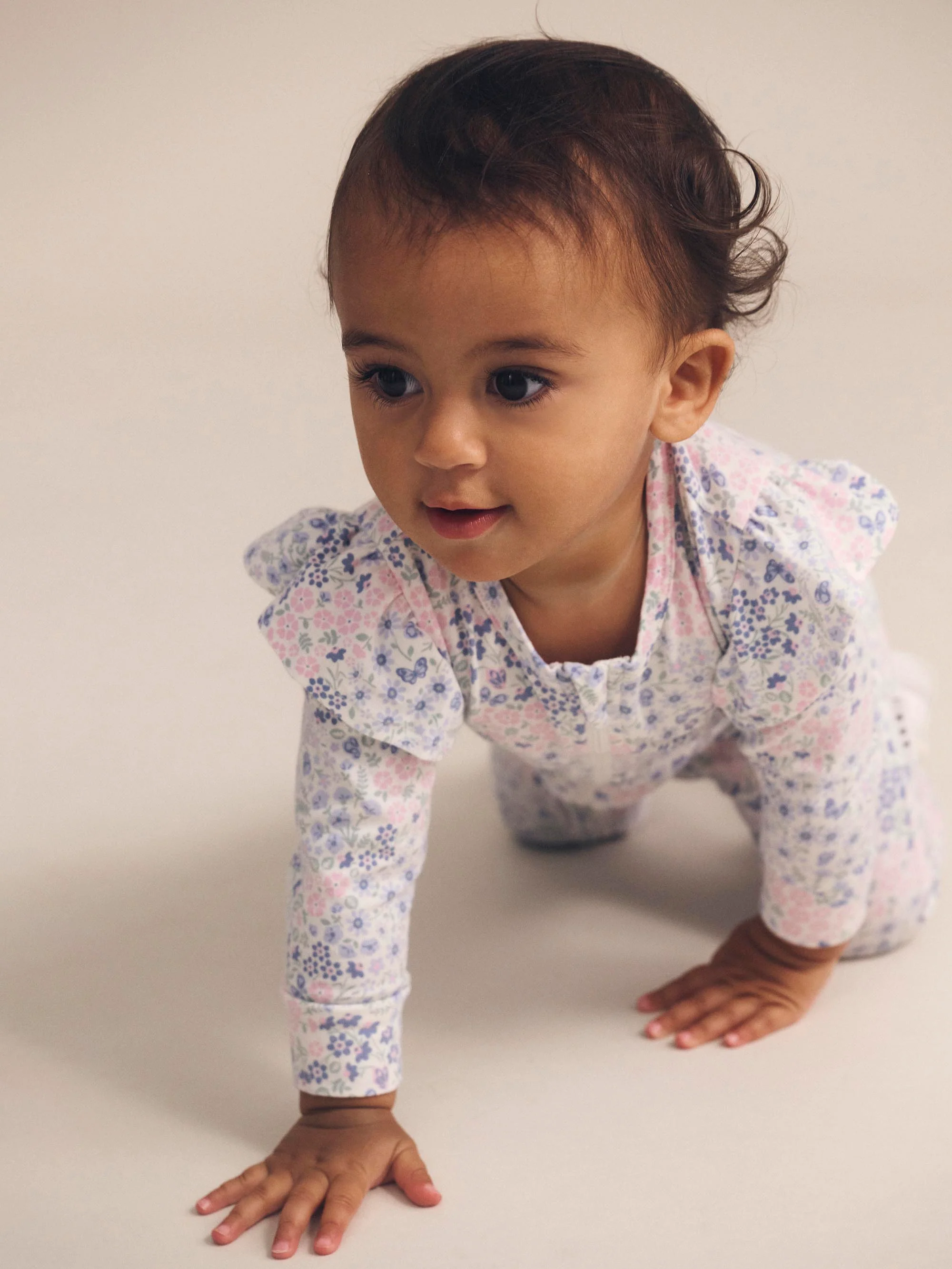 Huxbaby Flower Garden Frill Romper - Image 3