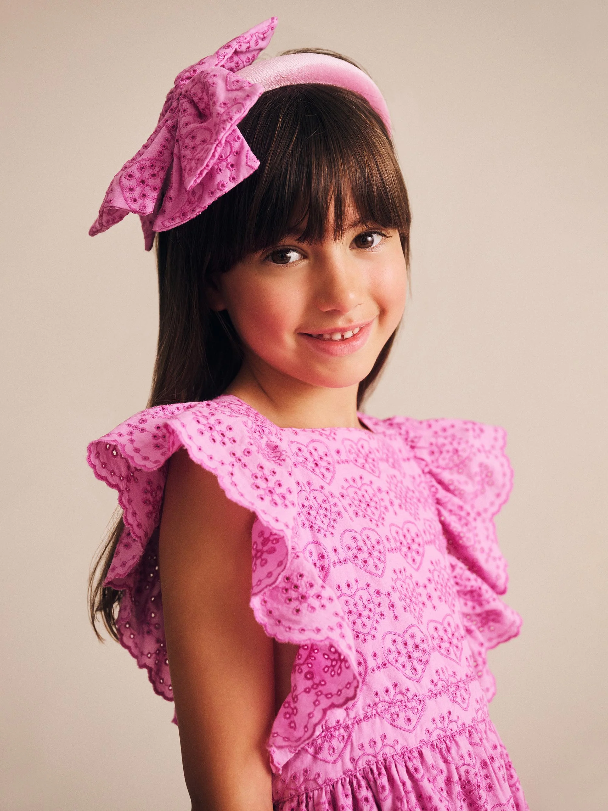 Frilly Broderie Pinafore Dress - Image 3