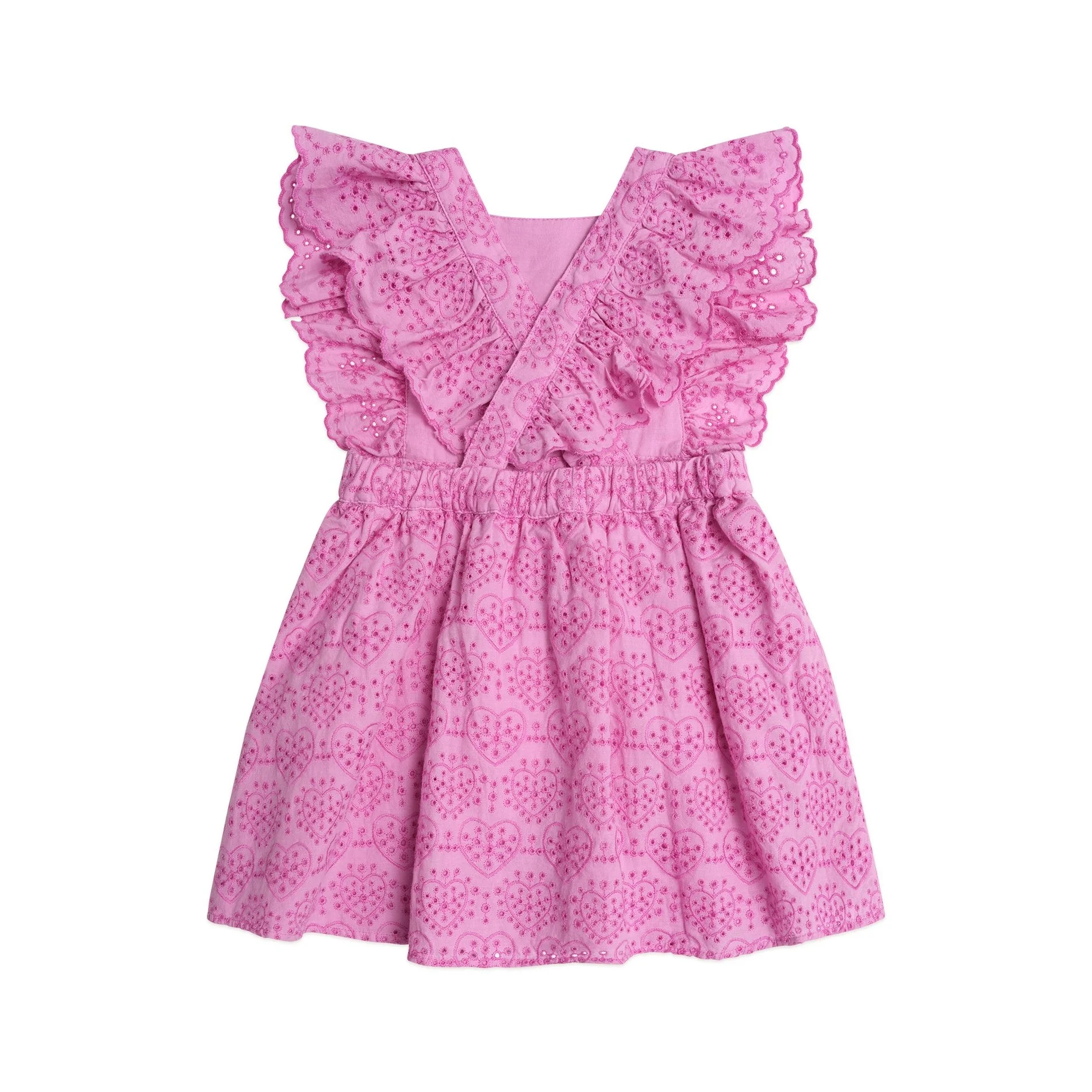 Frilly Broderie Pinafore Dress - Image 4