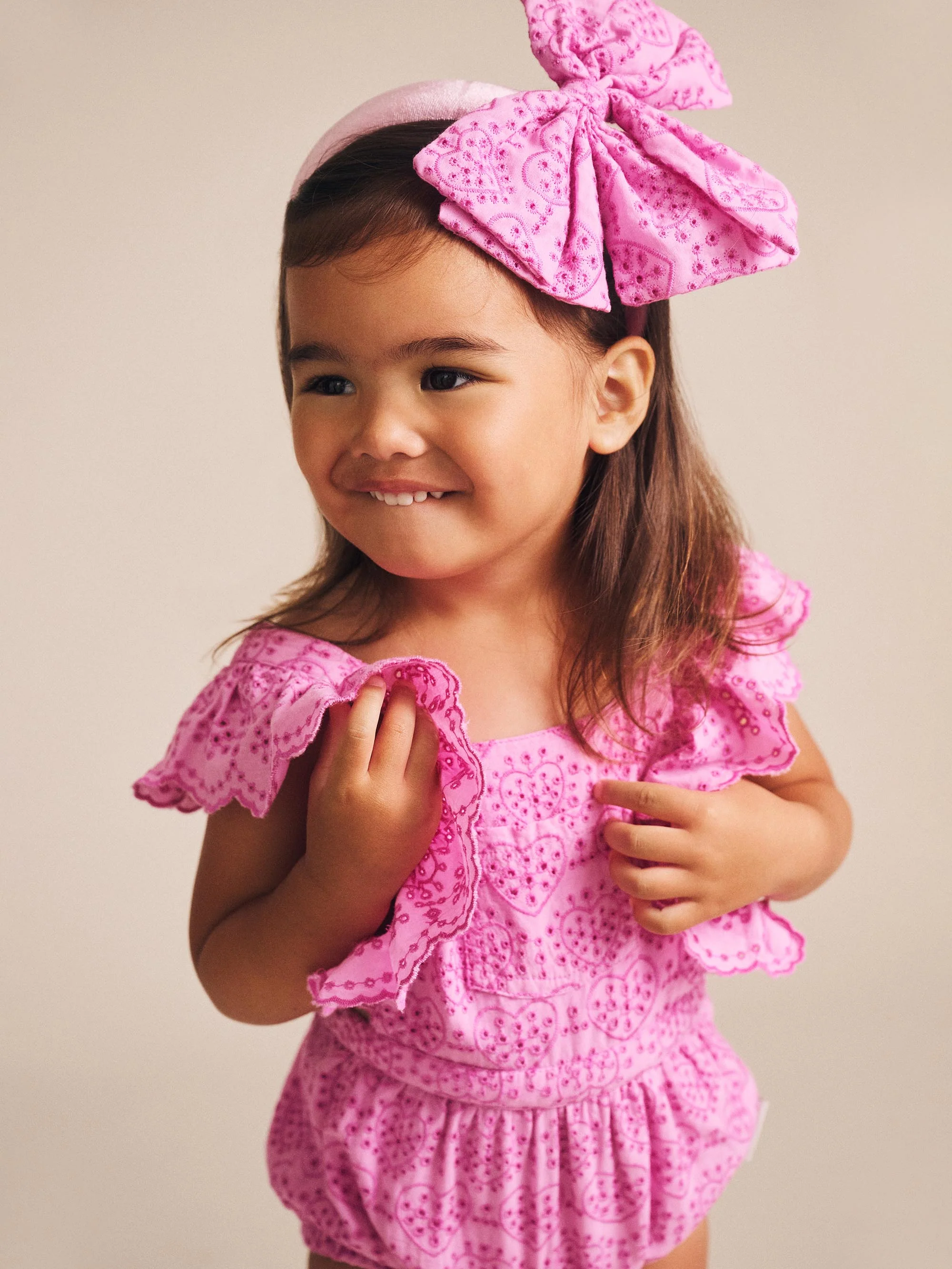 Frilly Broderie Playsuit - Image 3