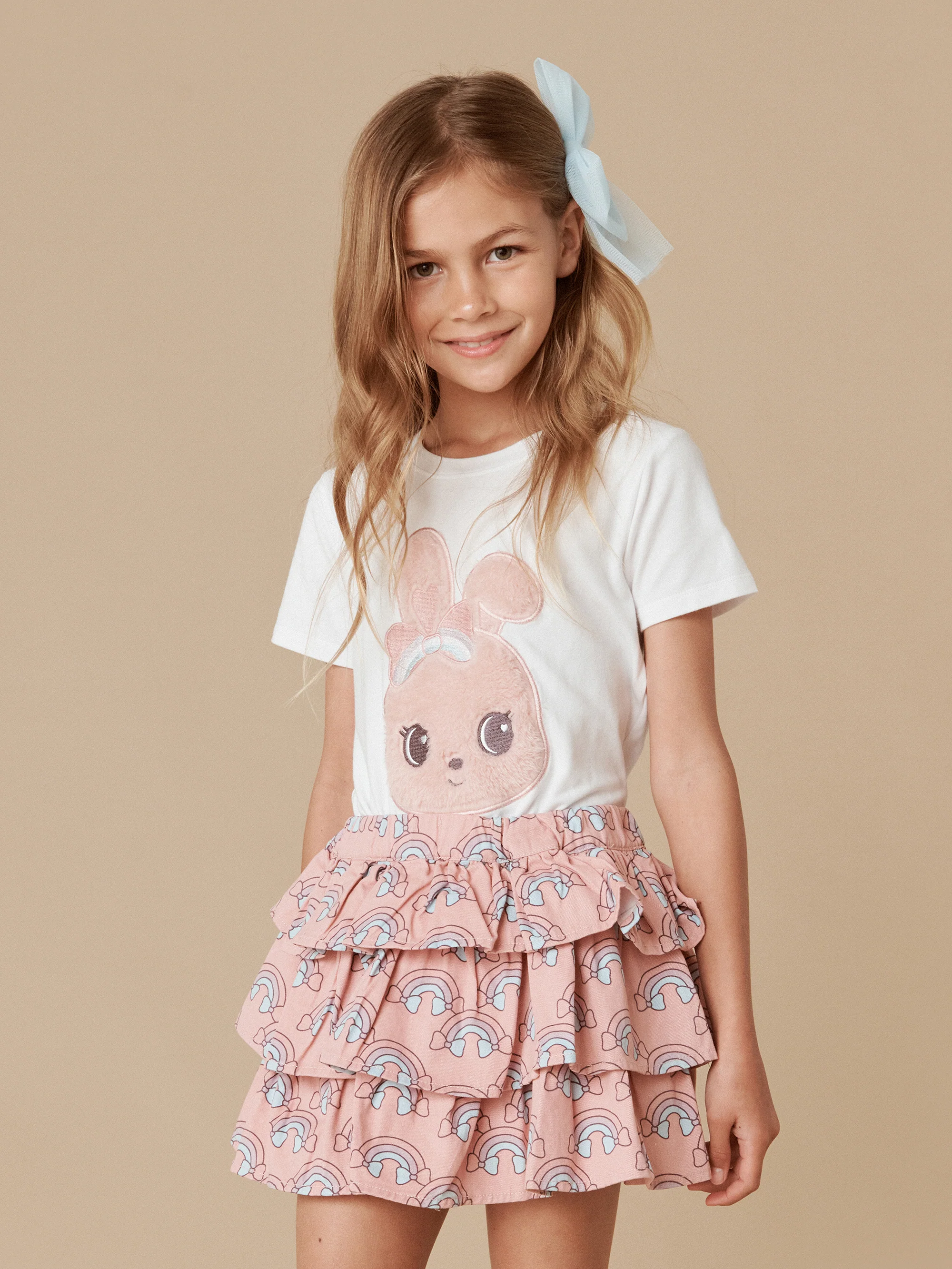 Huxbaby Fur Bunny T-Shirt - White - Image 5