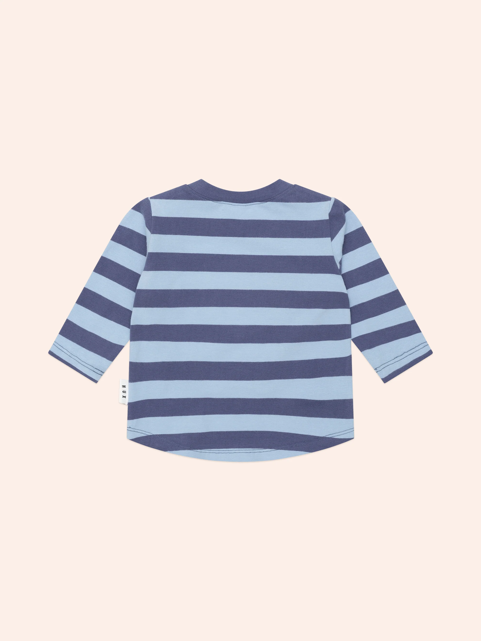 Huxbaby Furry Hux Blue Stripe Bear Top - Image 4