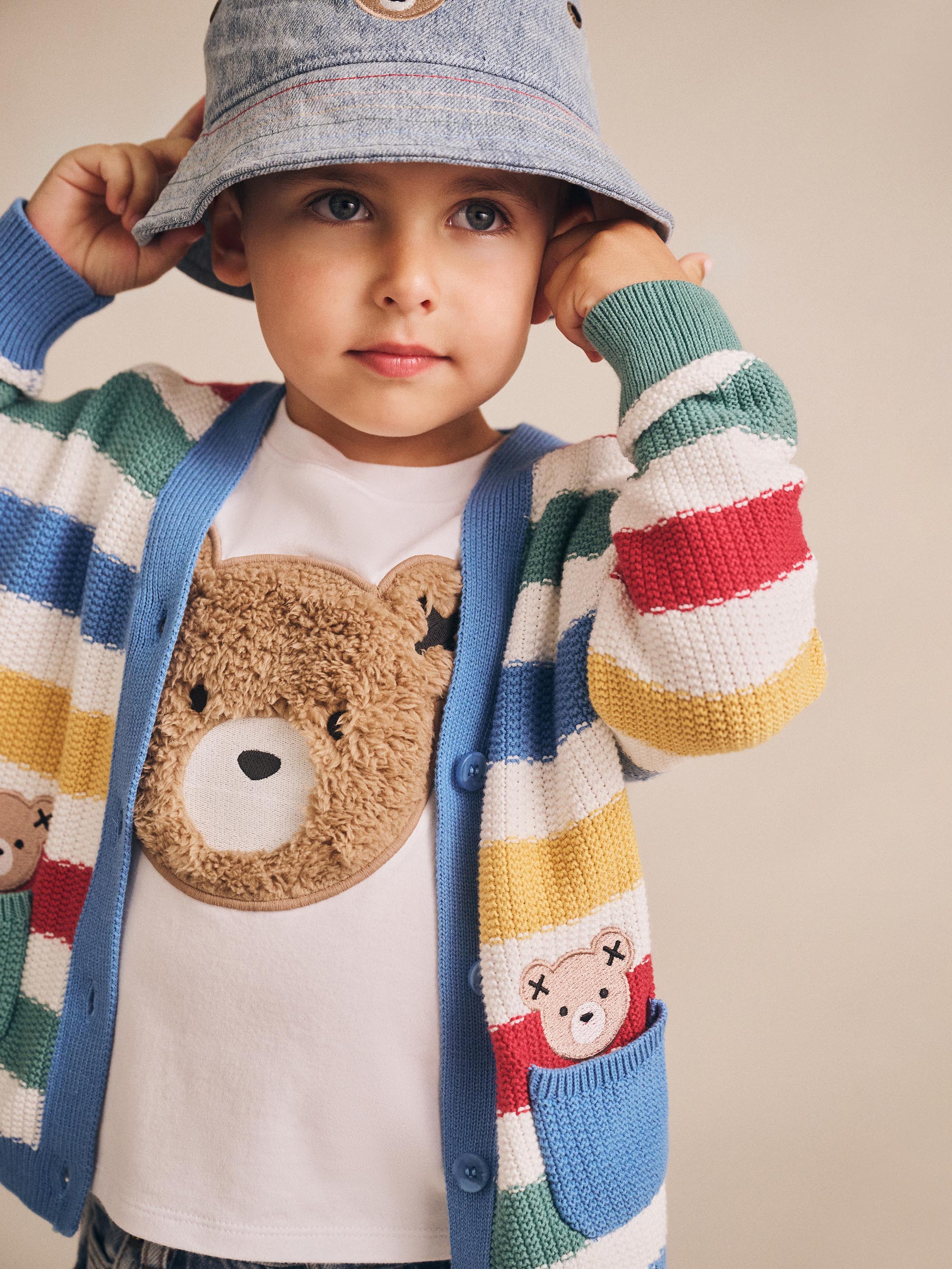 Huxbaby Furry Huxbear Crisp White Tee - Image 3
