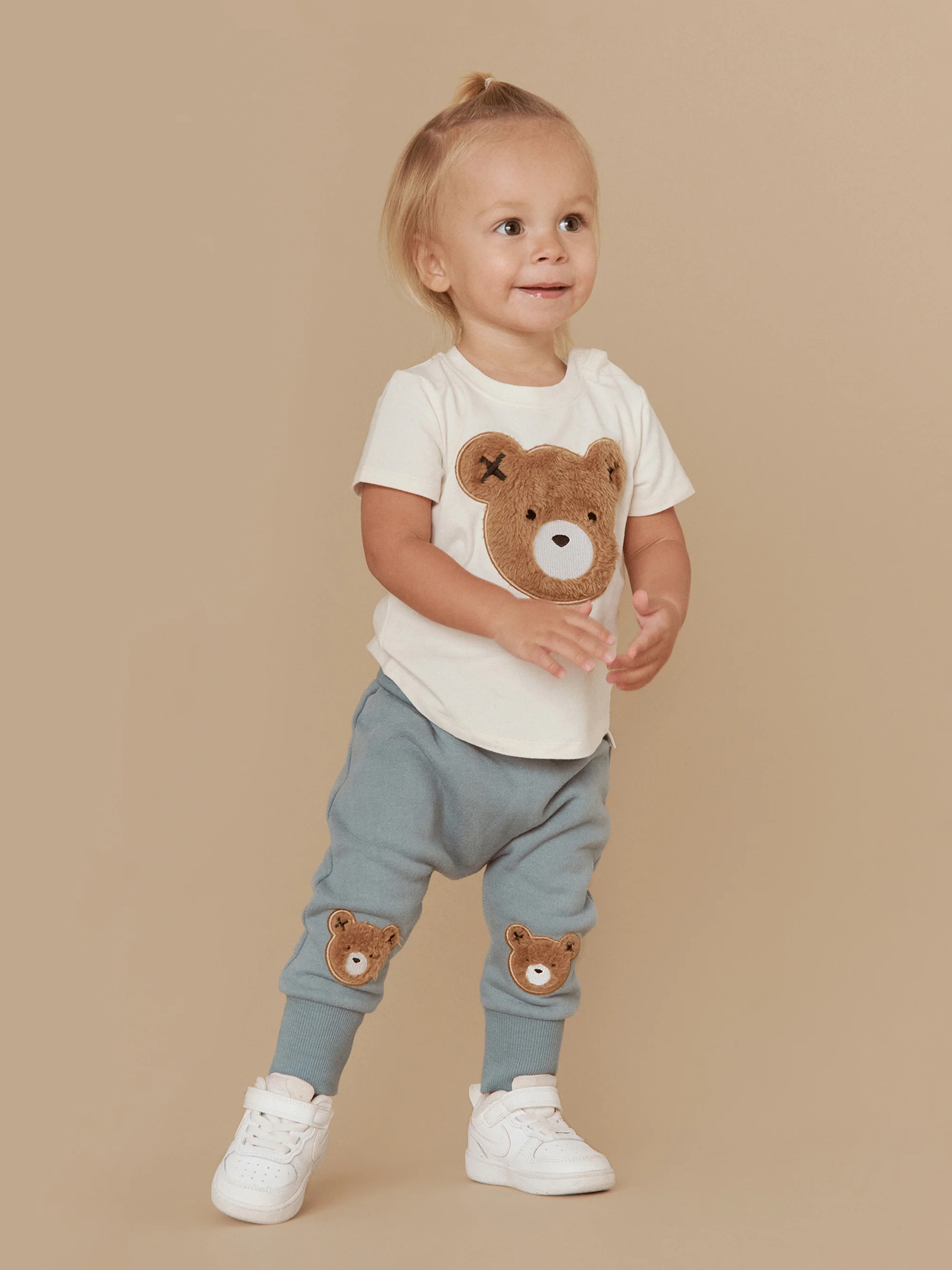 Huxbaby Furry Huxbear Knee Drop Crotch Pant - Teal - Image 7