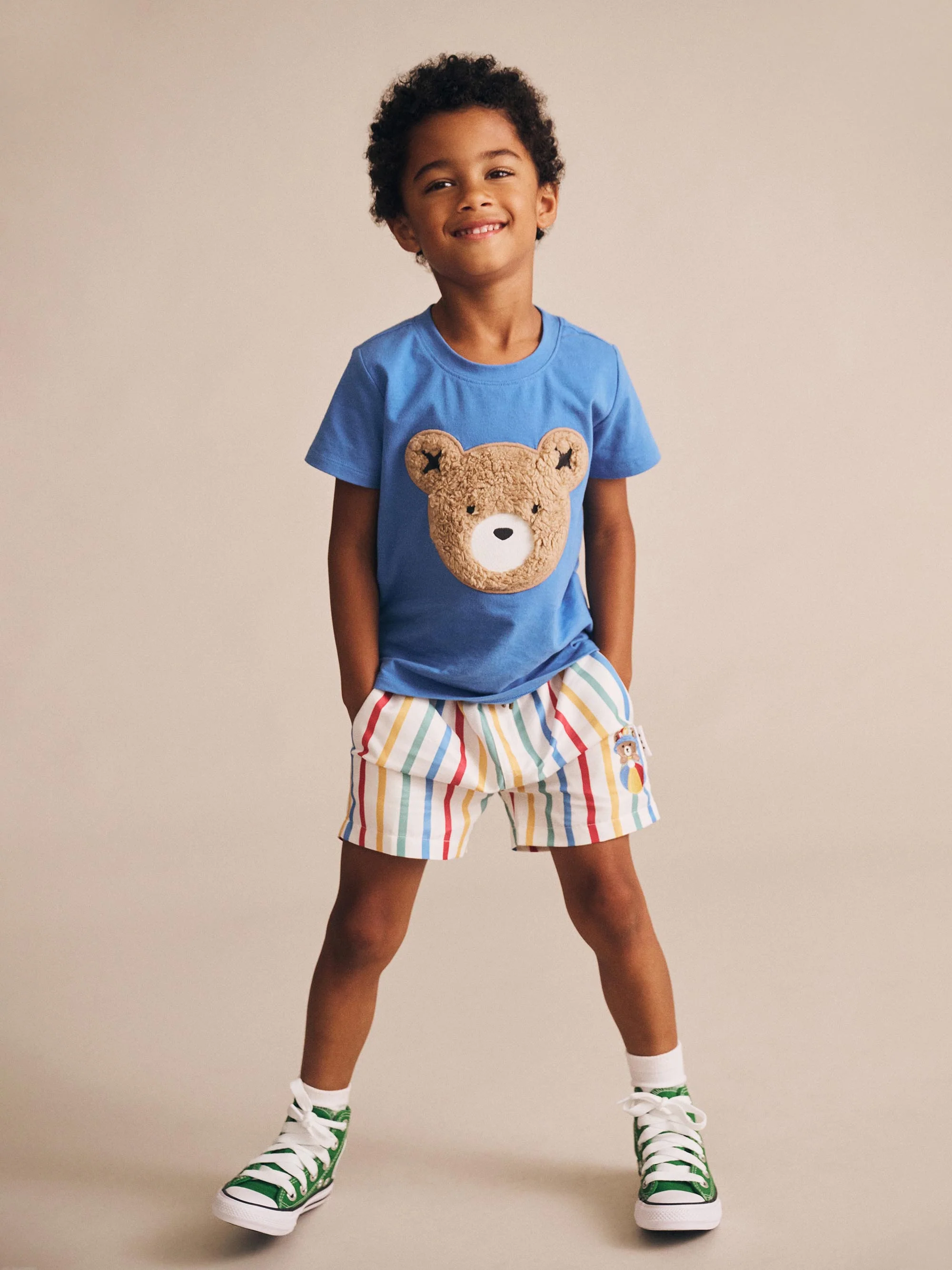 Huxbaby Furry Huxbear Marine Blue Tee - Image 2