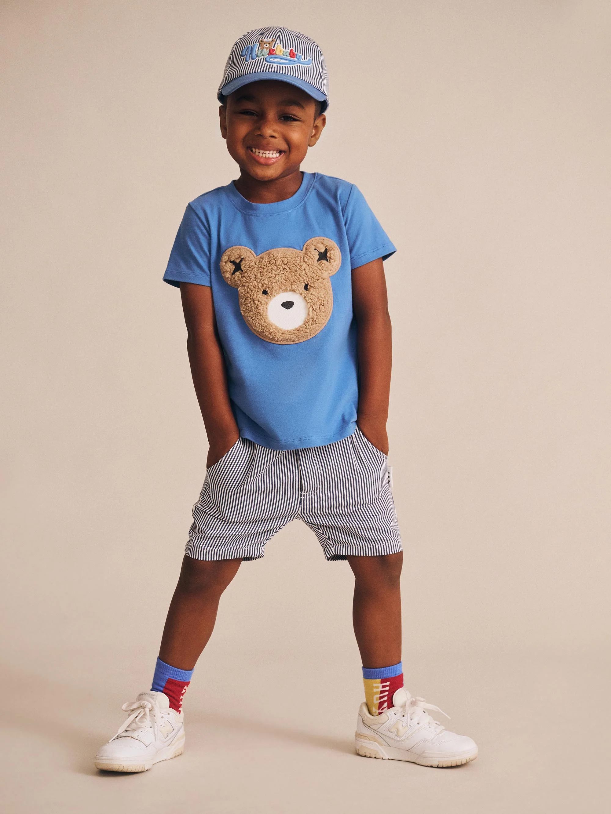 Huxbaby Furry Huxbear Marine Blue Tee - Image 6