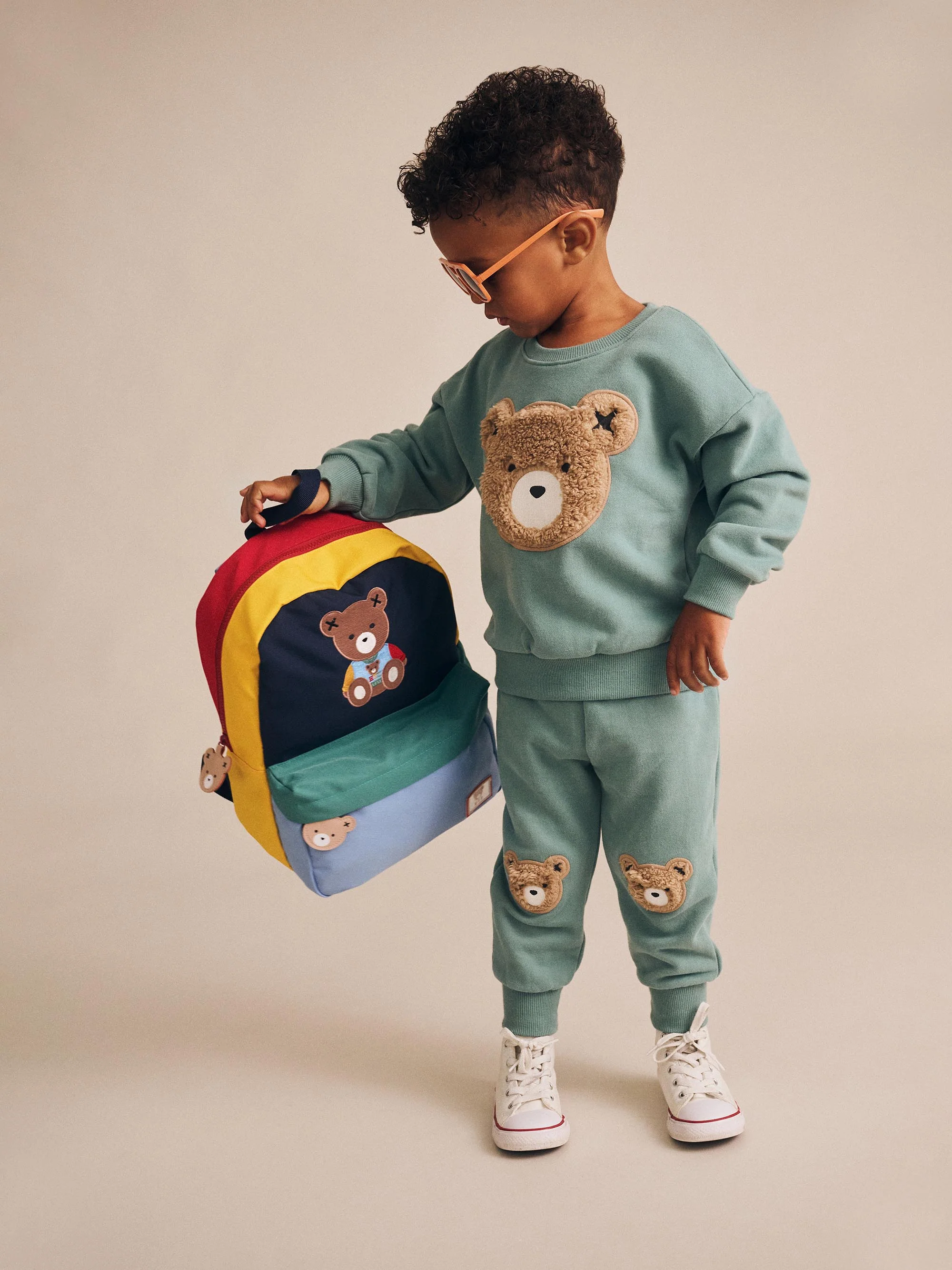 Huxbaby Furry Huxbear Sweatshirt Green - Image 2
