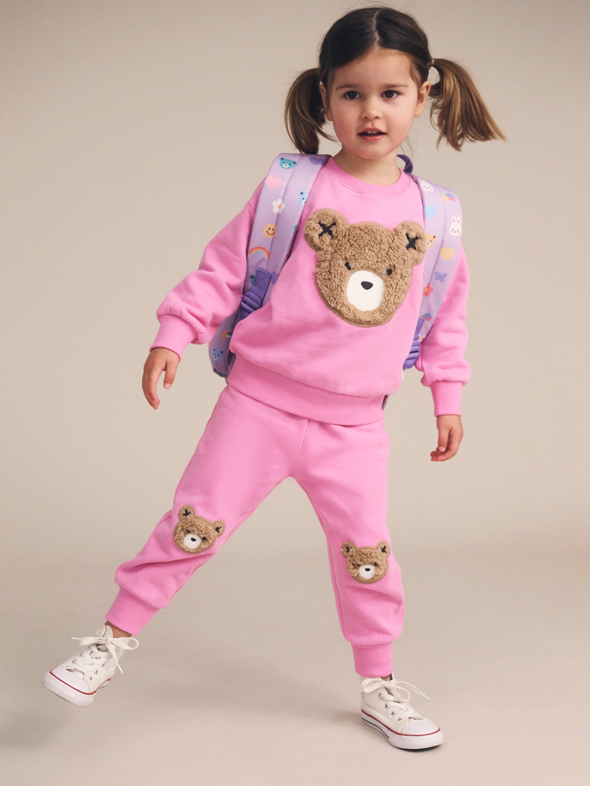 Huxbaby Fuschia Furry Huxbear Track Pant - Image 4