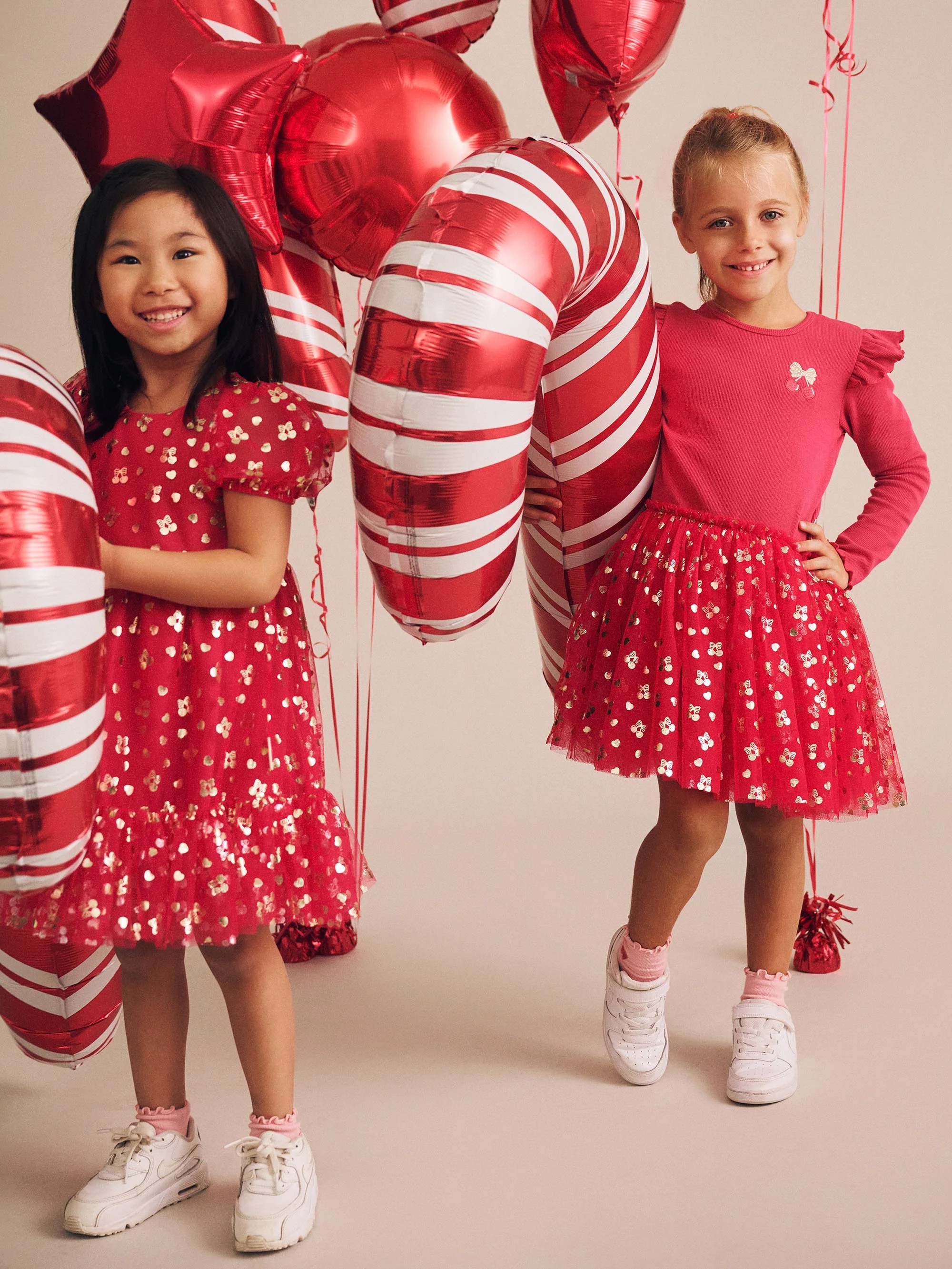 Golden Cherries Puff Sleeve Tulle Dress - Image 4