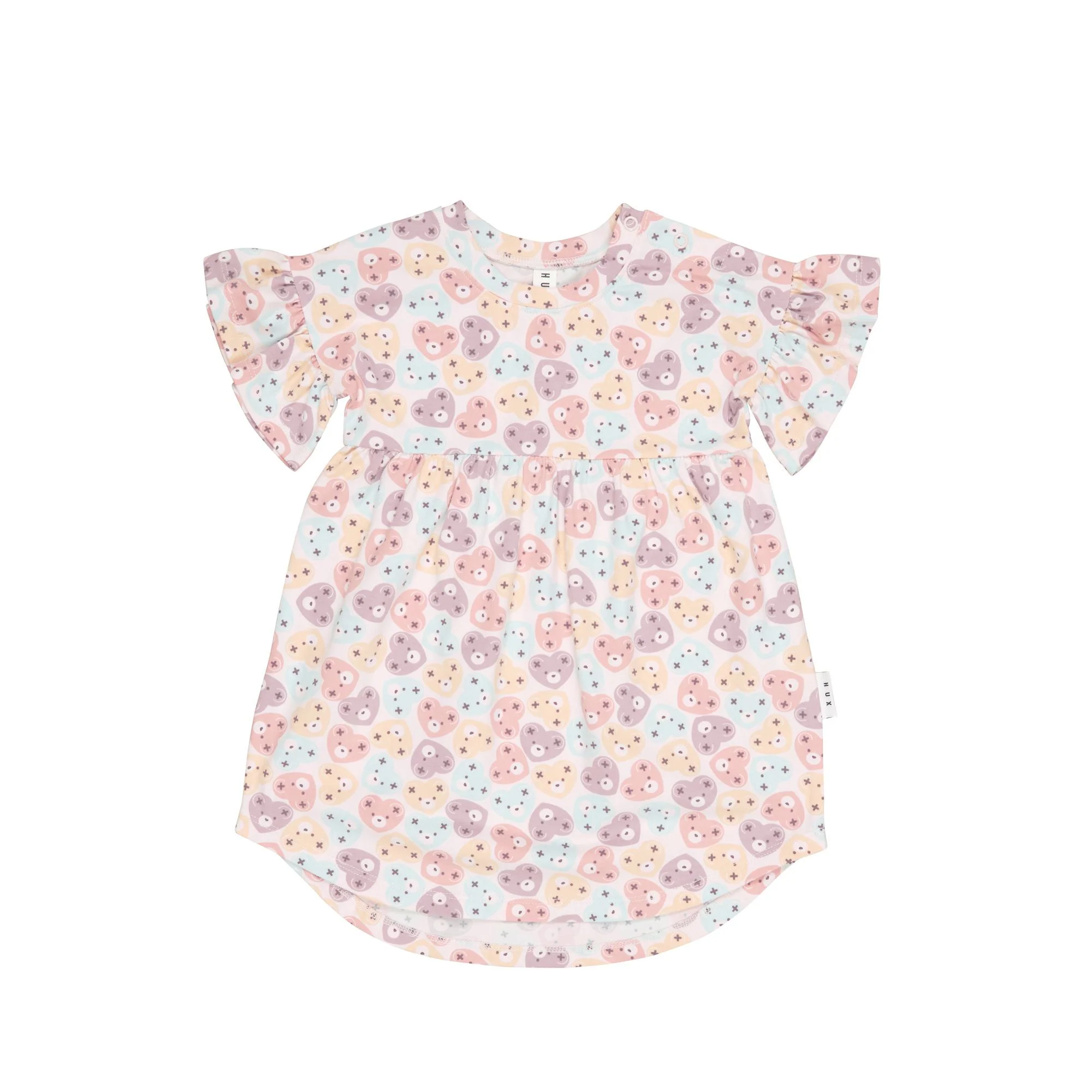 Heart Bear Frill Swirl Dress