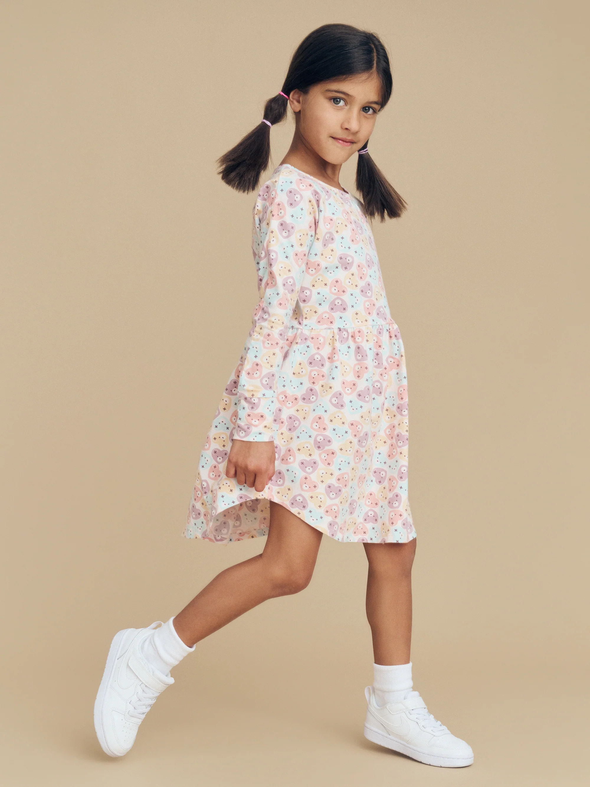 Huxbaby Heart Bear Swirl Dress - Image 2