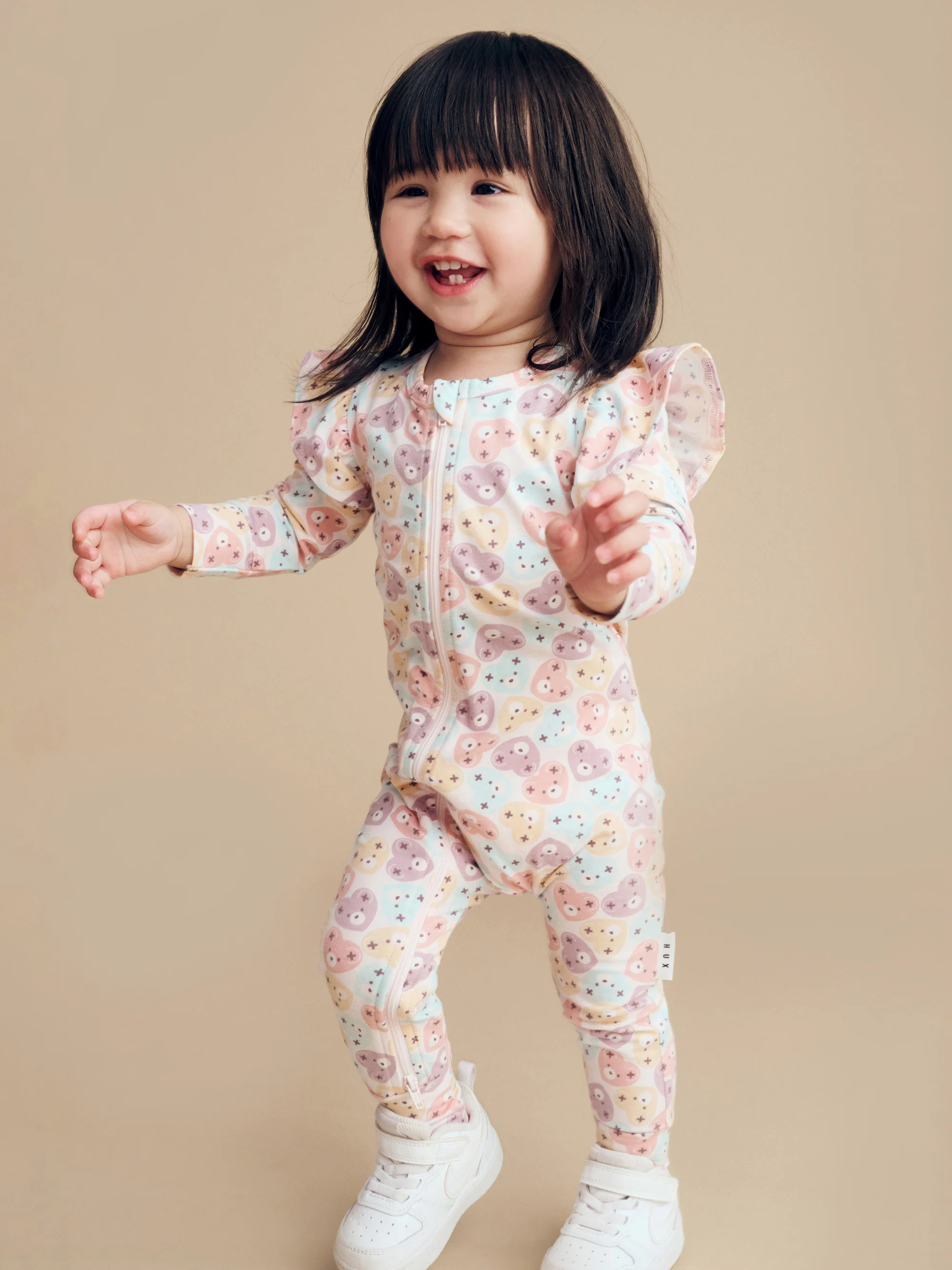 Heart Bear Zip Romper - Image 2