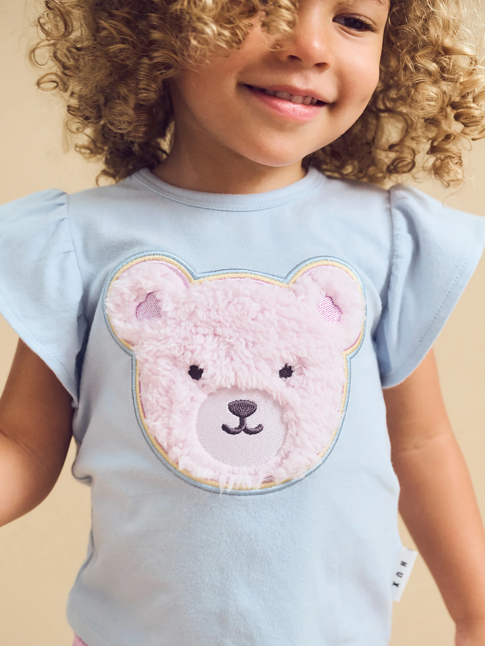 Heart Fur Bear Frill T-Shirt - Ice Water - Image 2