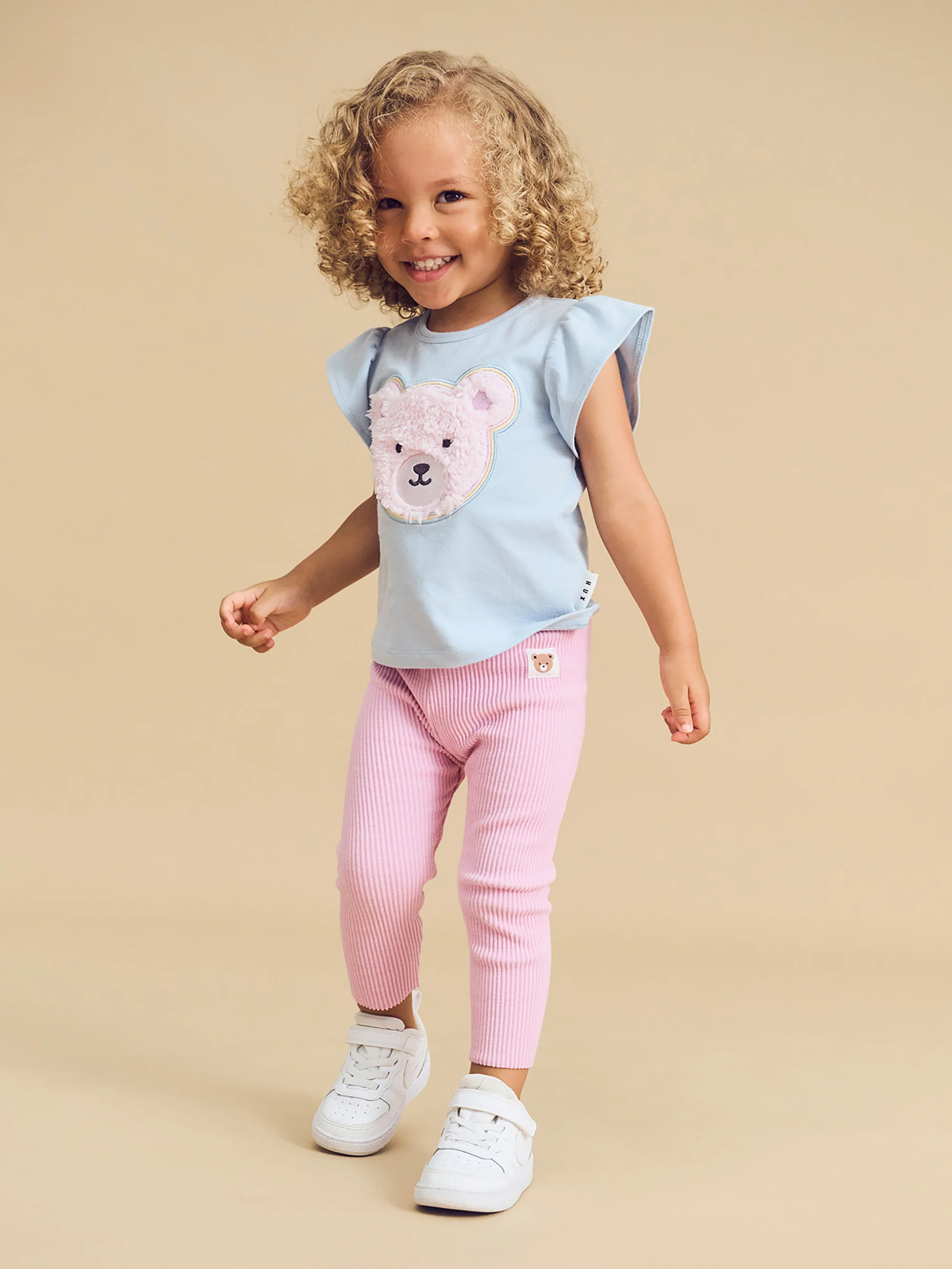 Heart Fur Bear Frill T-Shirt - Ice Water - Image 3