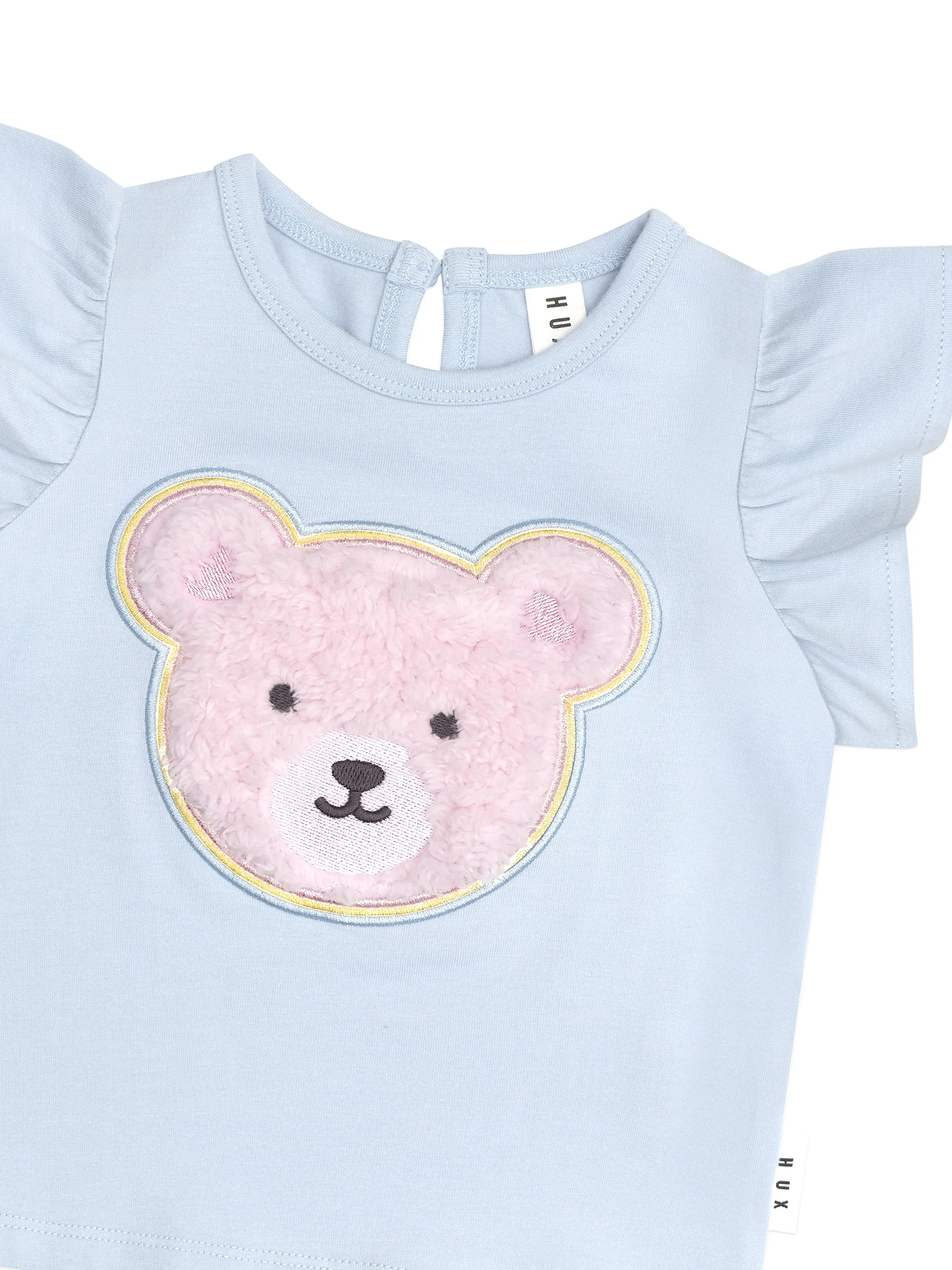 Heart Fur Bear Frill T-Shirt - Ice Water - Image 5