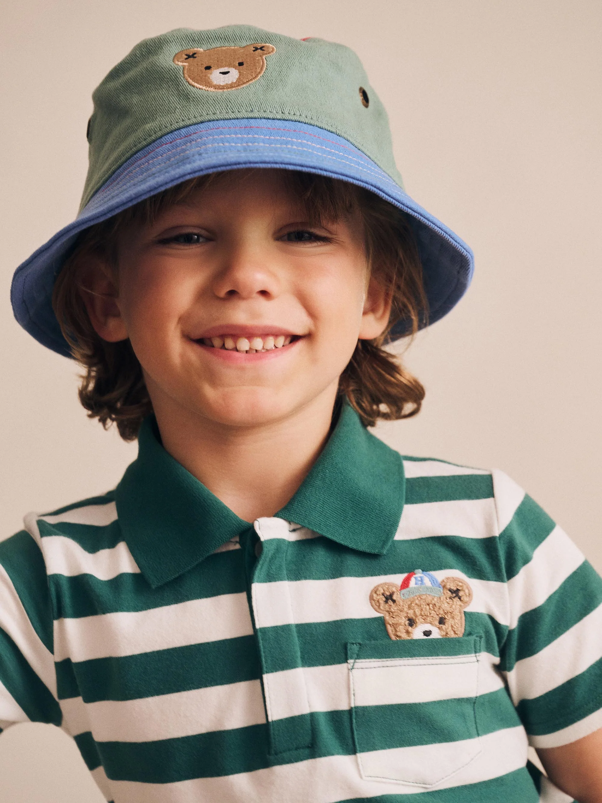 Huxbear Bucket Hat Denim Multicolour - Image 2