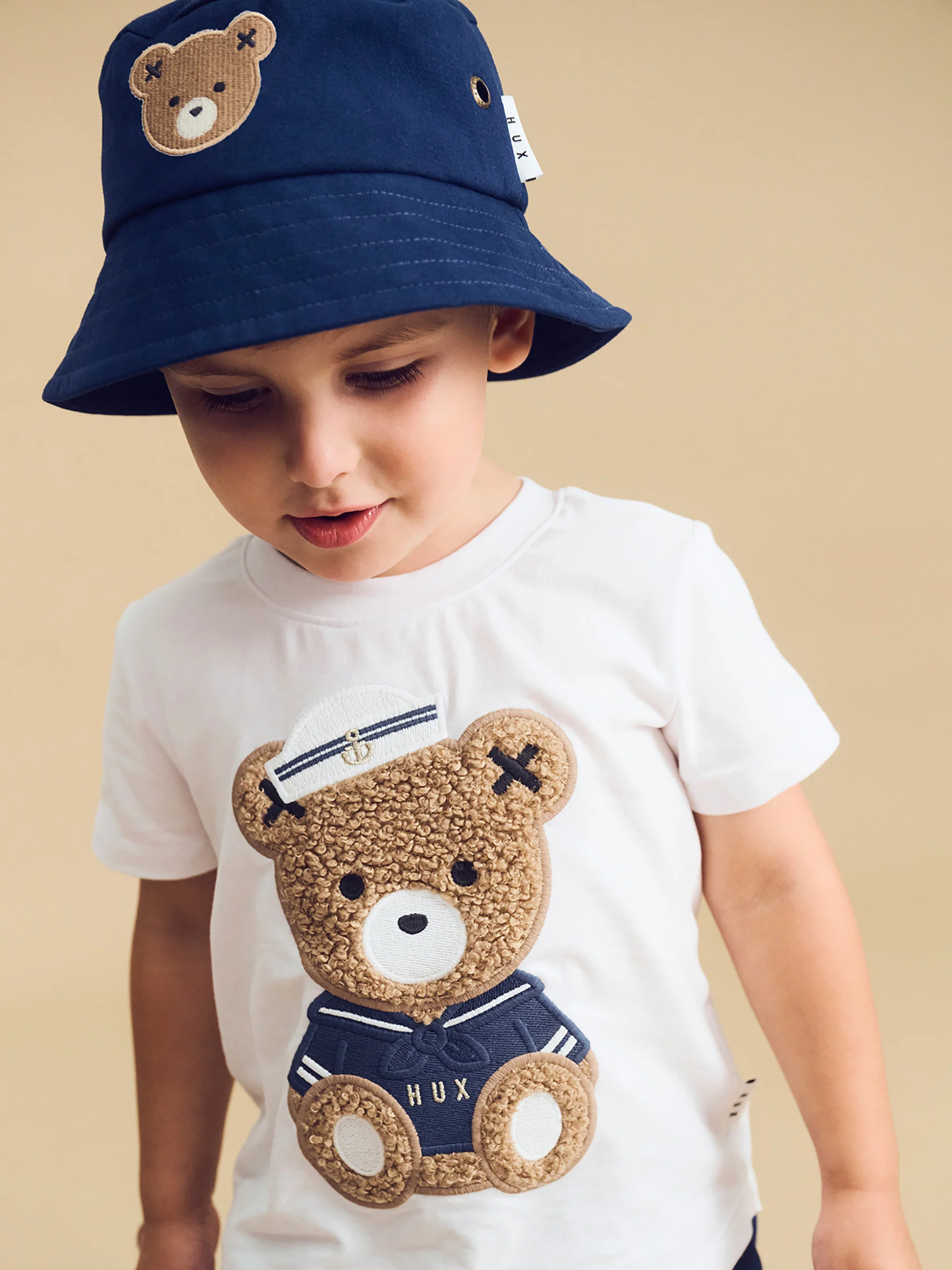 Huxbear Bucket Hat-Navy - Image 2