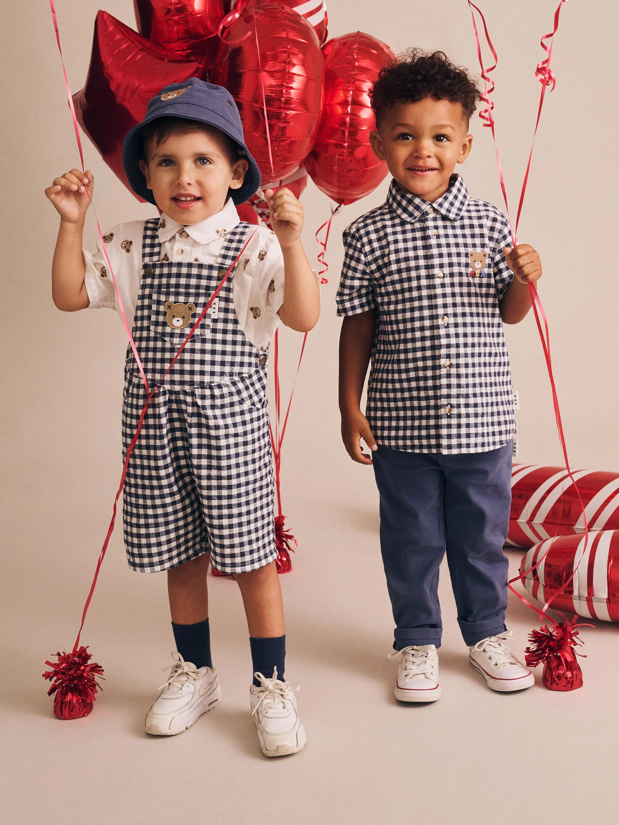 Huxbear Button Up Blue Check - Image 2