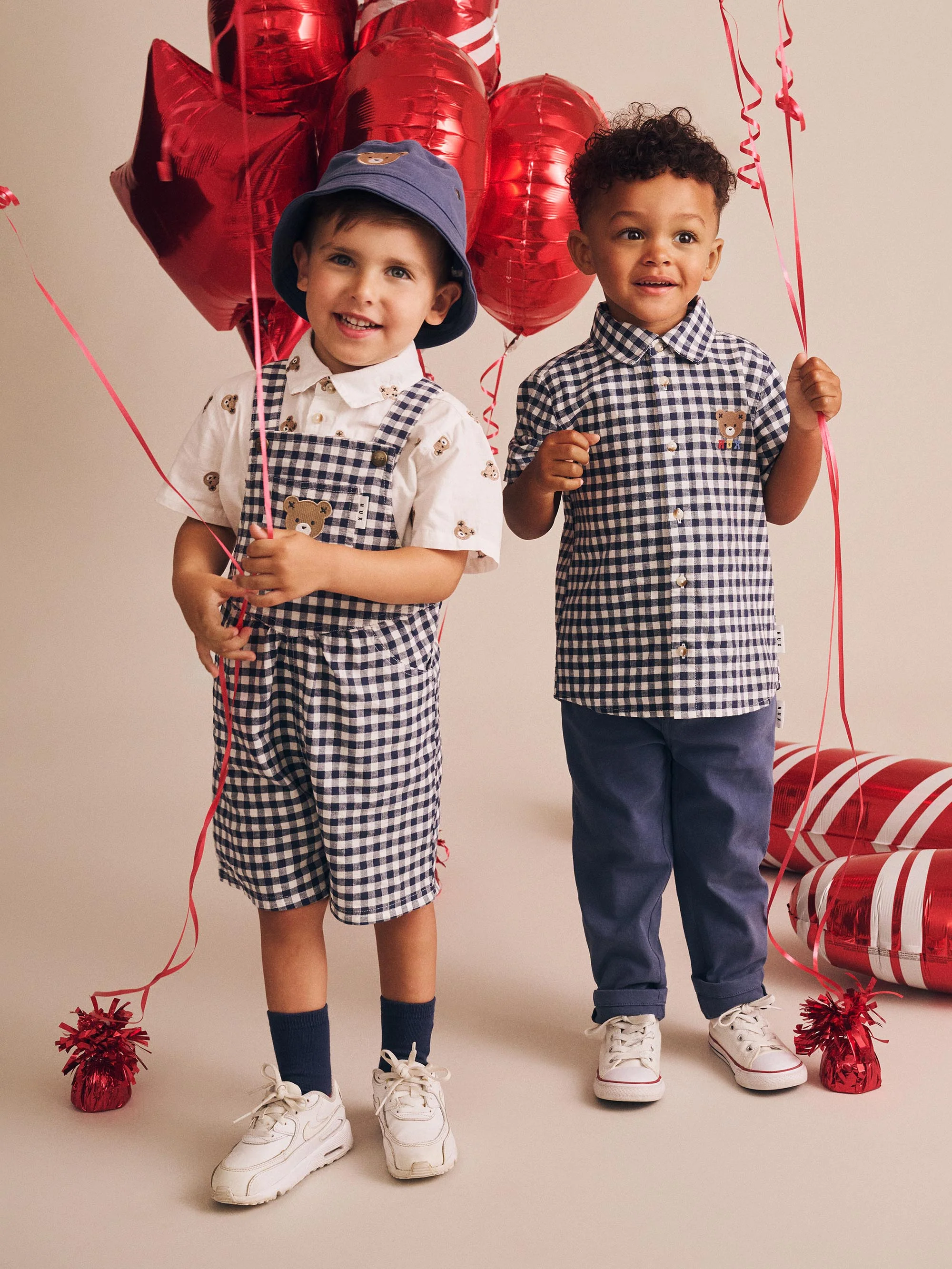 Huxbear Button Up Blue Check - Image 3