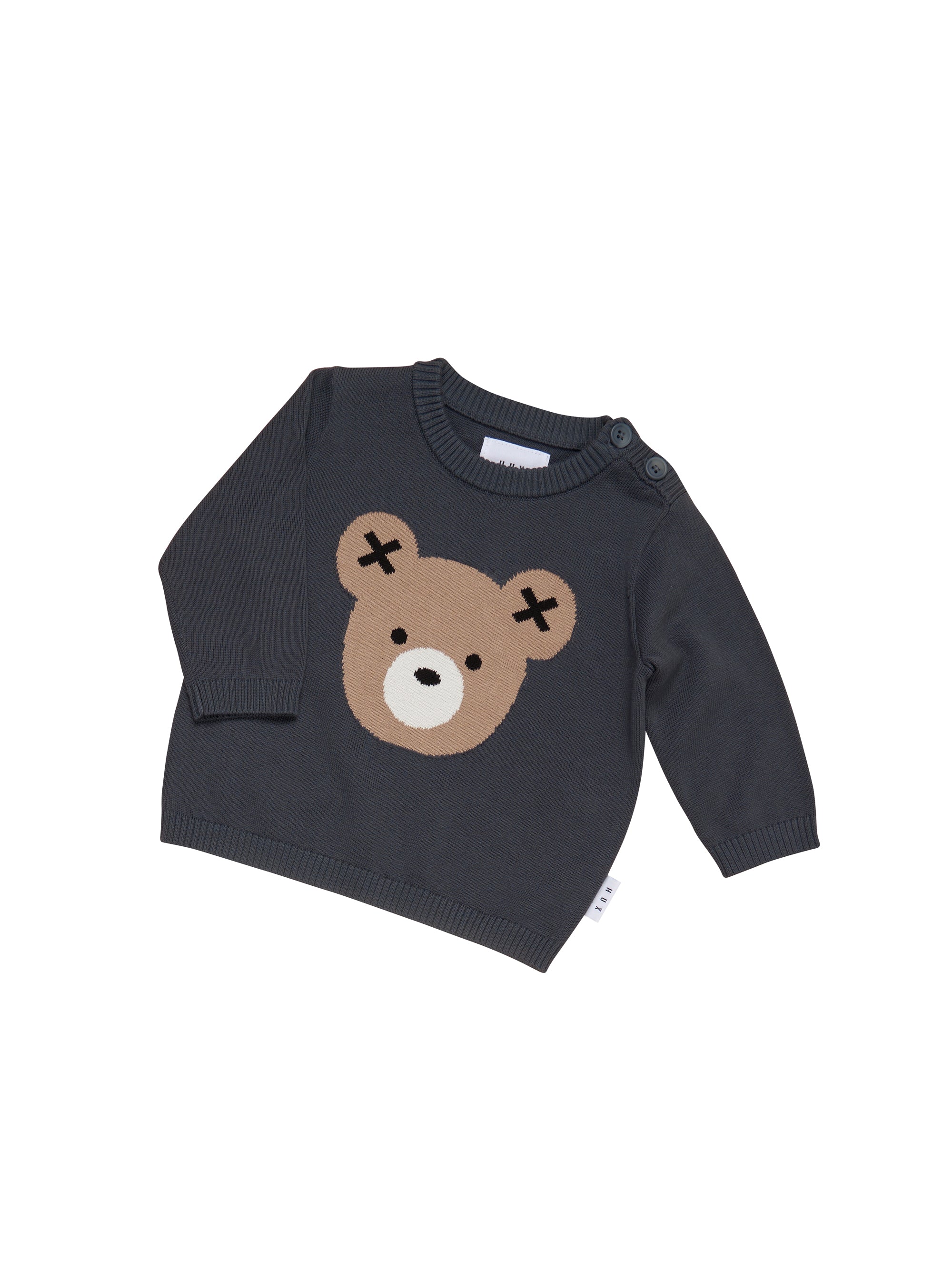 Huxbaby Huxbear Head Knit Jumper - Ink - Image 3