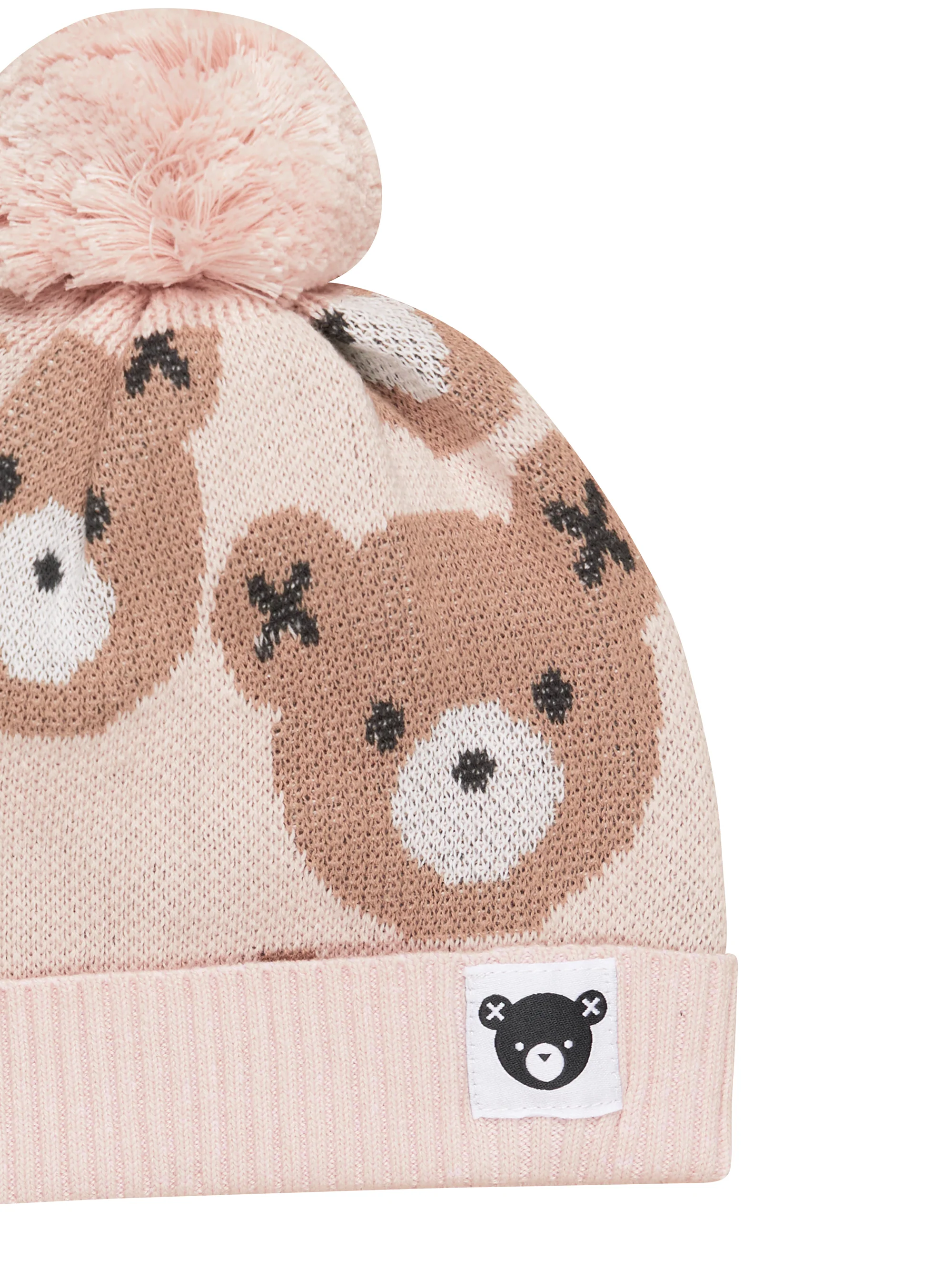 Huxbaby Huxbear Knit Beanie - Rose - Image 3