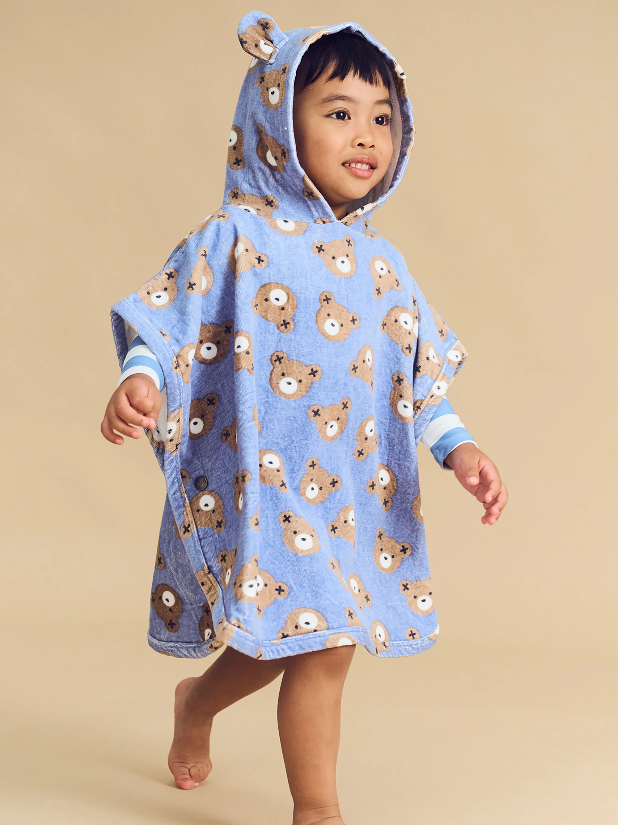 Huxbear Swim Poncho - Cornflower - Image 2