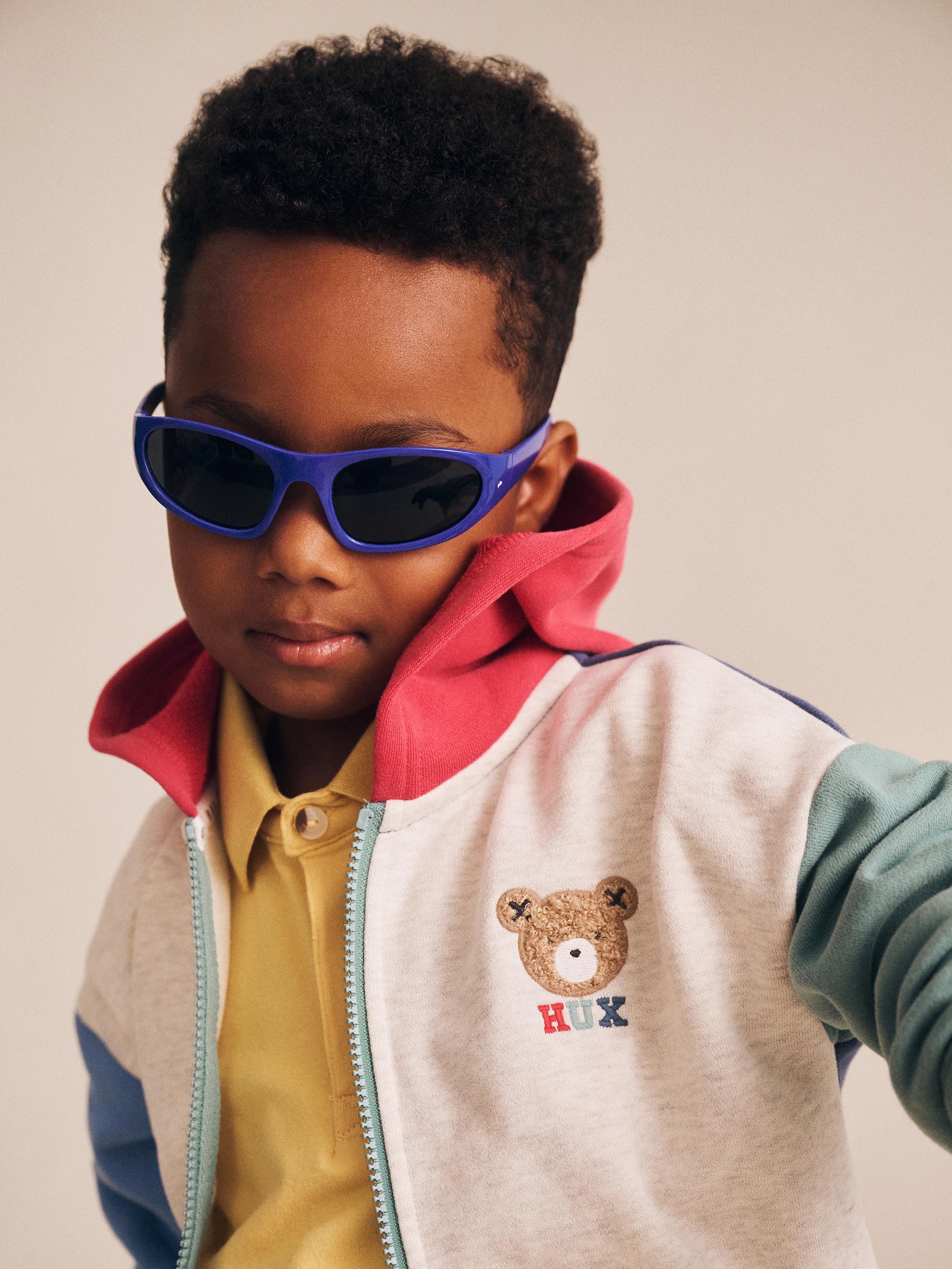Huxbaby Huxbear Zip Up Hoodie Colour Block - Image 2