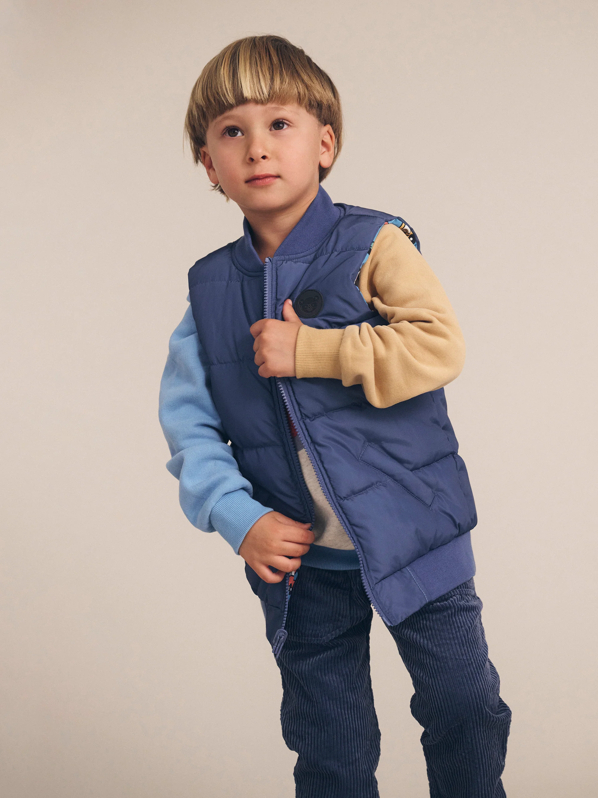 Huxbaby Huxmobile Reversible Puffer Vest - Image 4