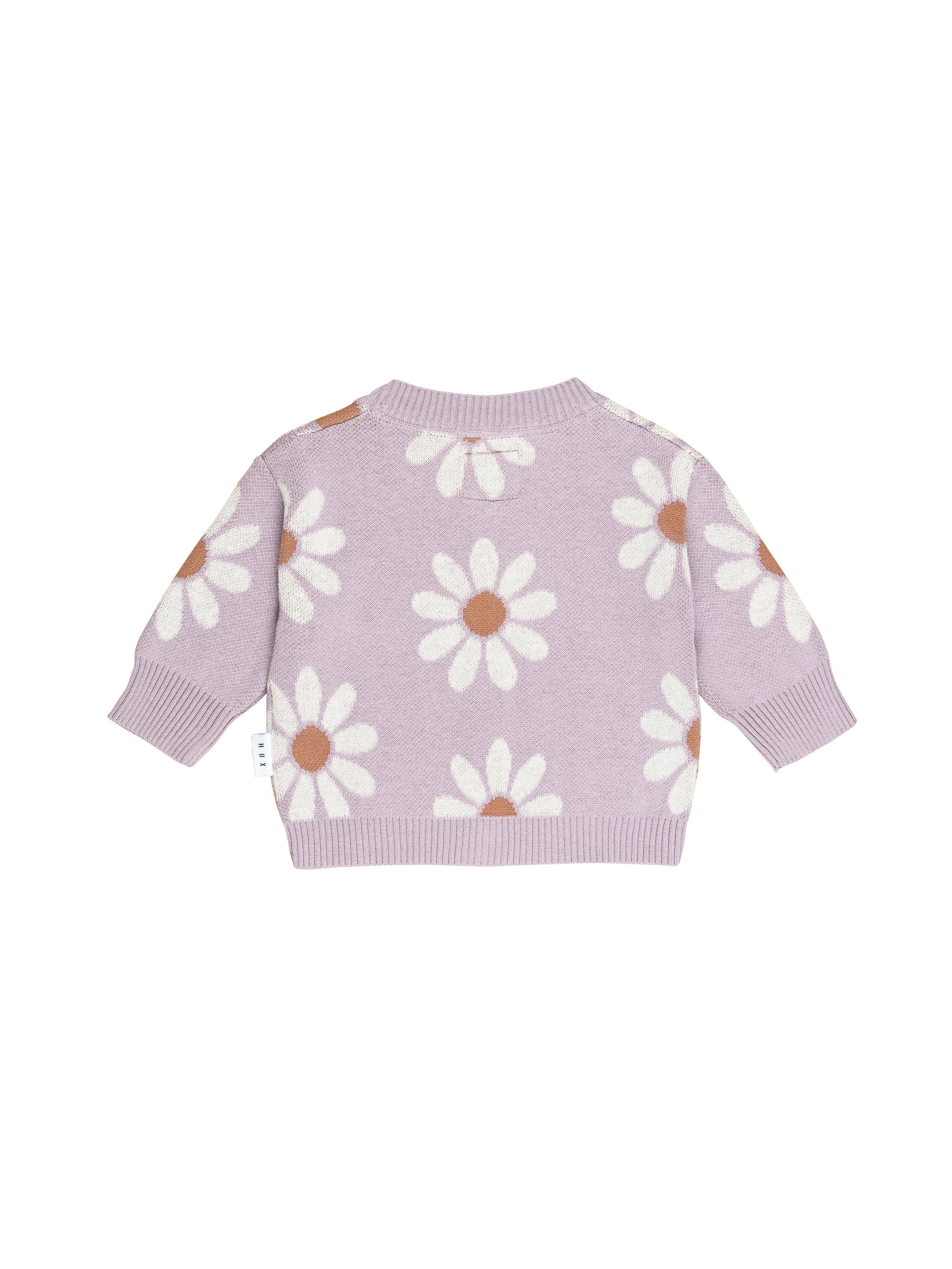 Huxbaby Knit Cardigan - Lilac Daisy - Image 3