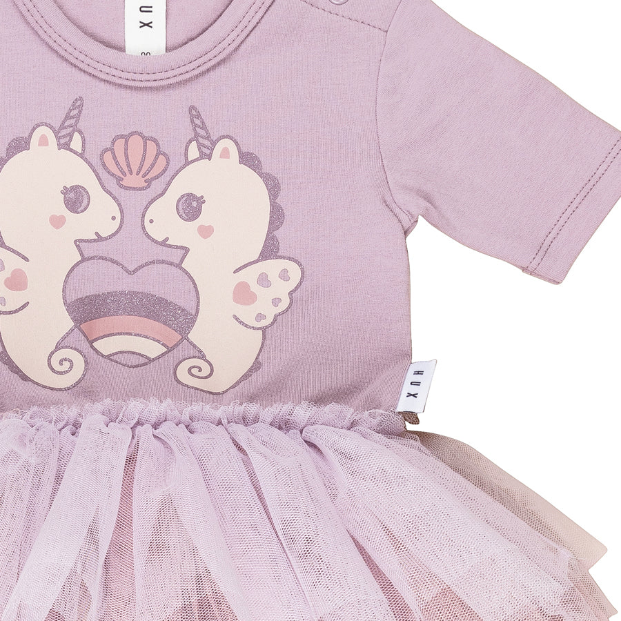 Huxbaby Layered Ballet Onesie Seacorns - Lilac - Image 3