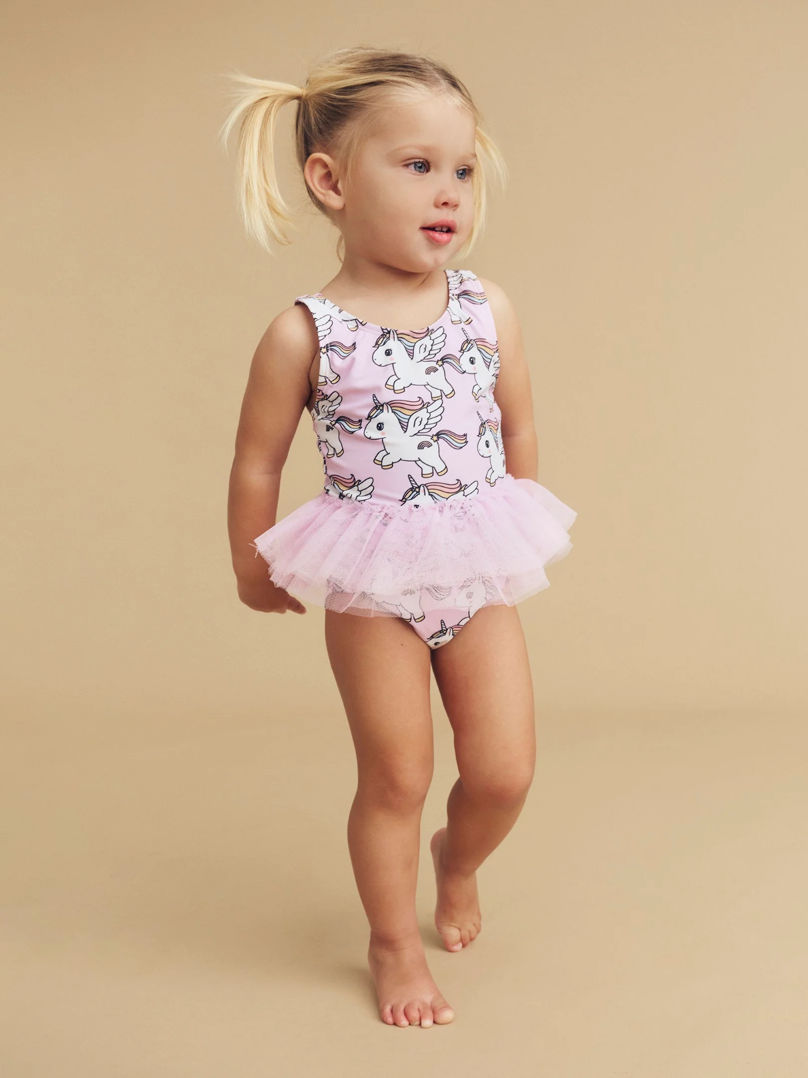 Magical Unicorn Ballet Swimsuit - Bright Orchid - Image 2