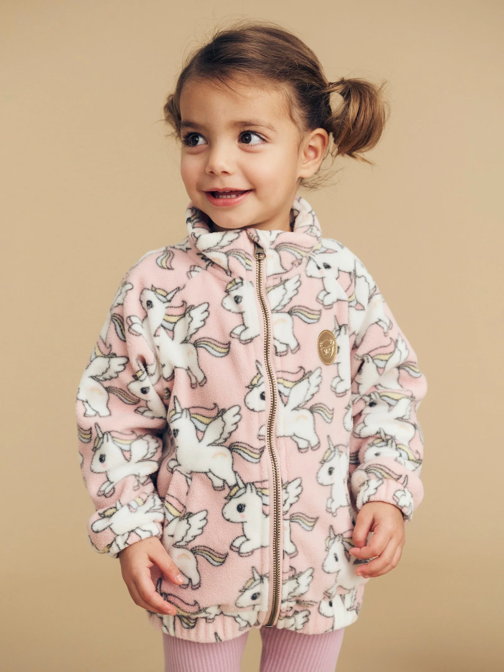 Magical Unicorn Fleece Jacket - Rosebud - Image 8