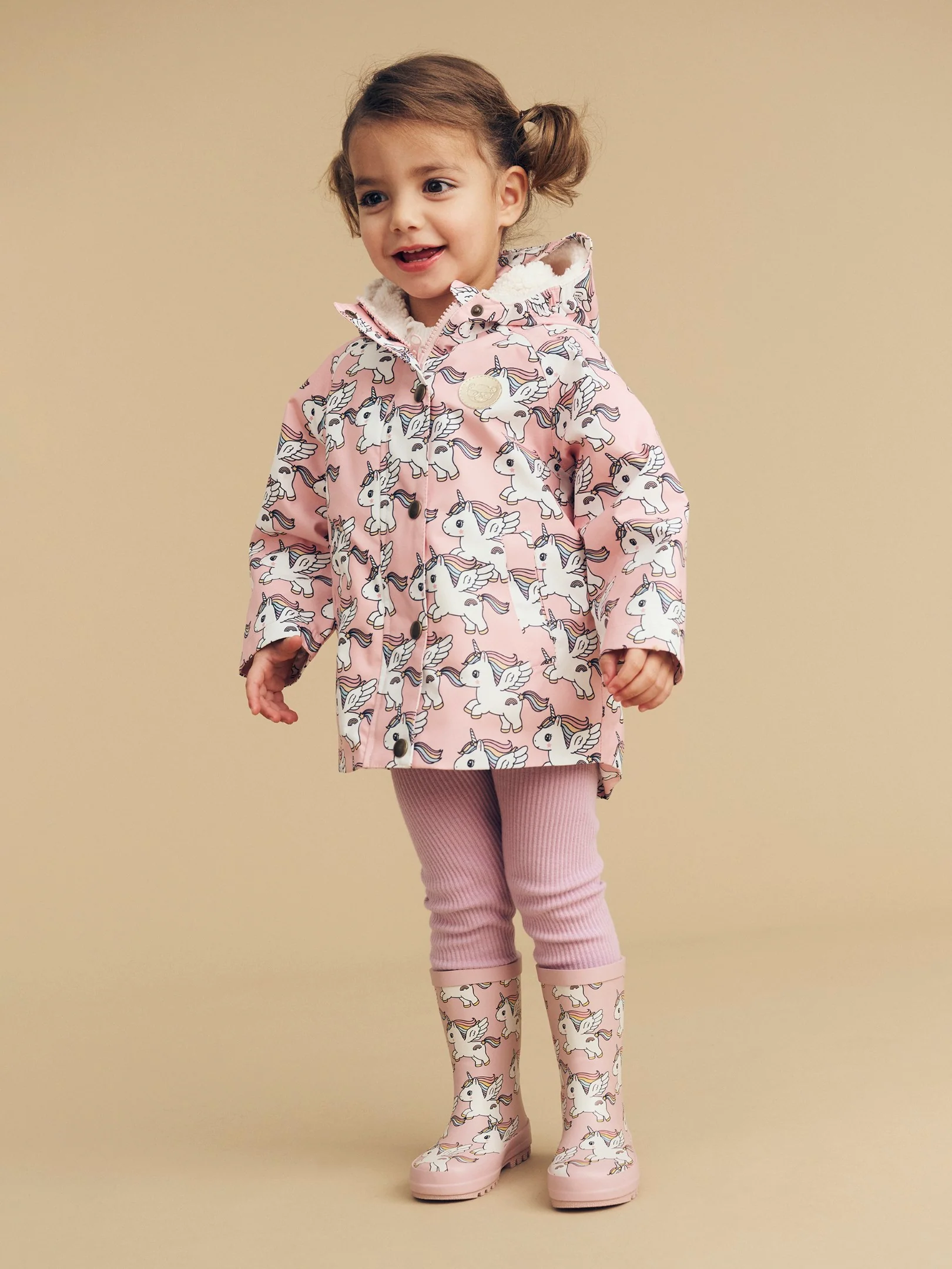 Magical Unicorn Raincoat - Rosebud - Image 2
