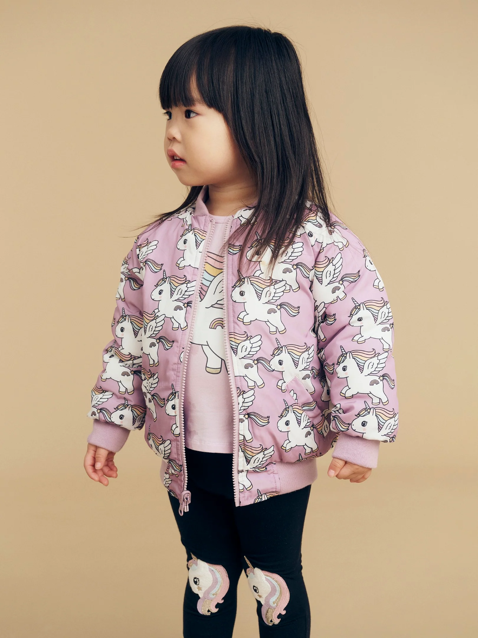 Magical Unicorn Reversible Bomber - Orchid - Image 9