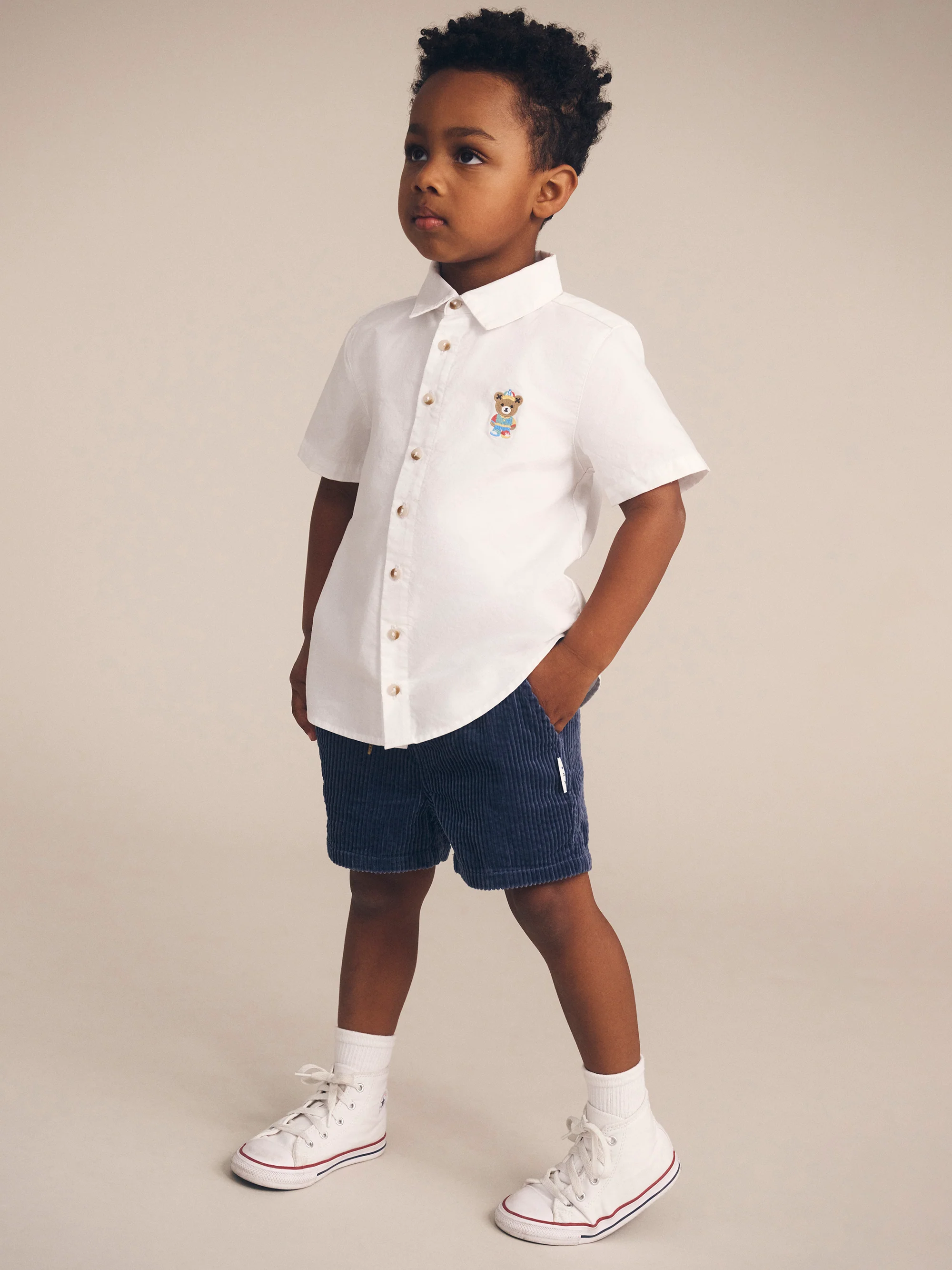 Huxbaby Midnight Cord Relaxed Short - Image 2