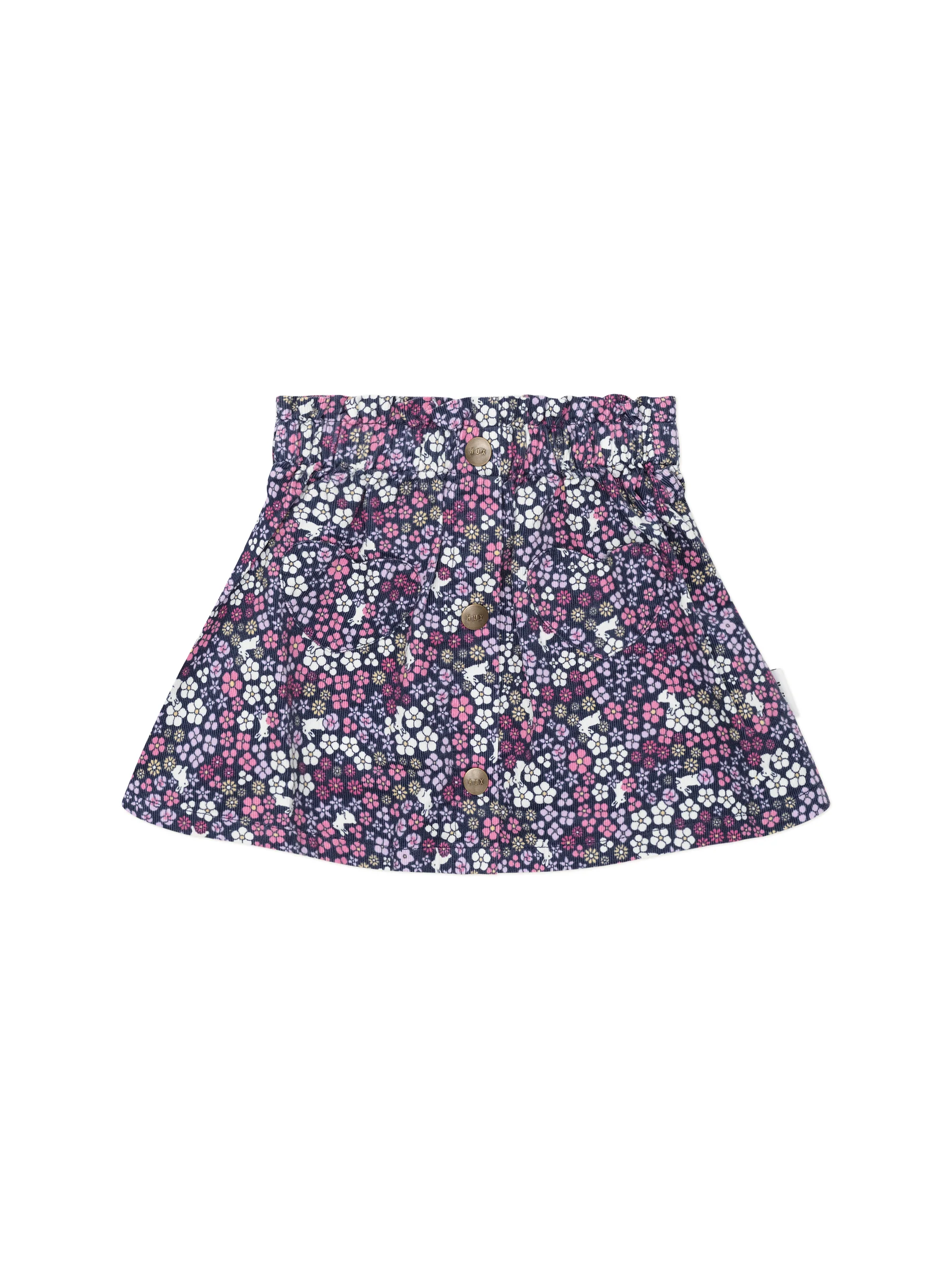 Huxbaby Midnight Flower Garden Cord Skirt - Image 5