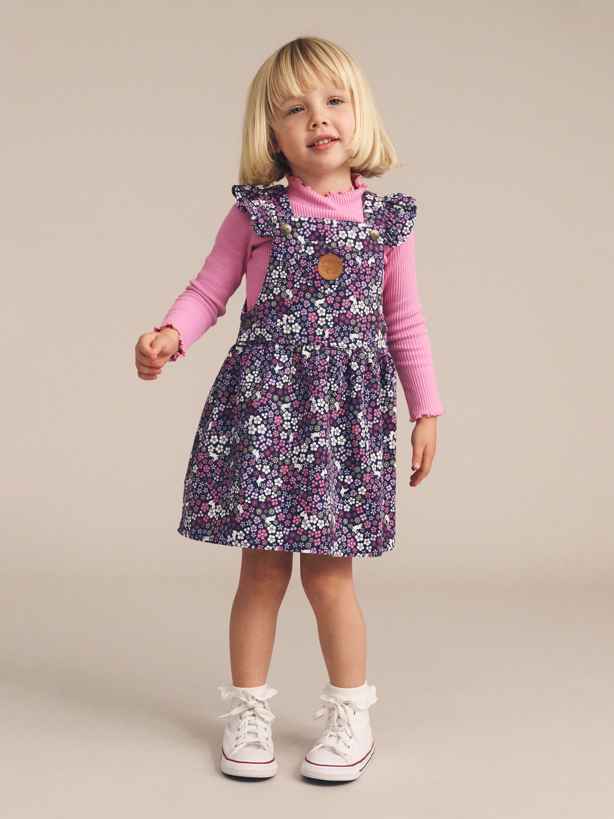 Huxbaby Midnight Flower Garden Overall Dress - Image 2