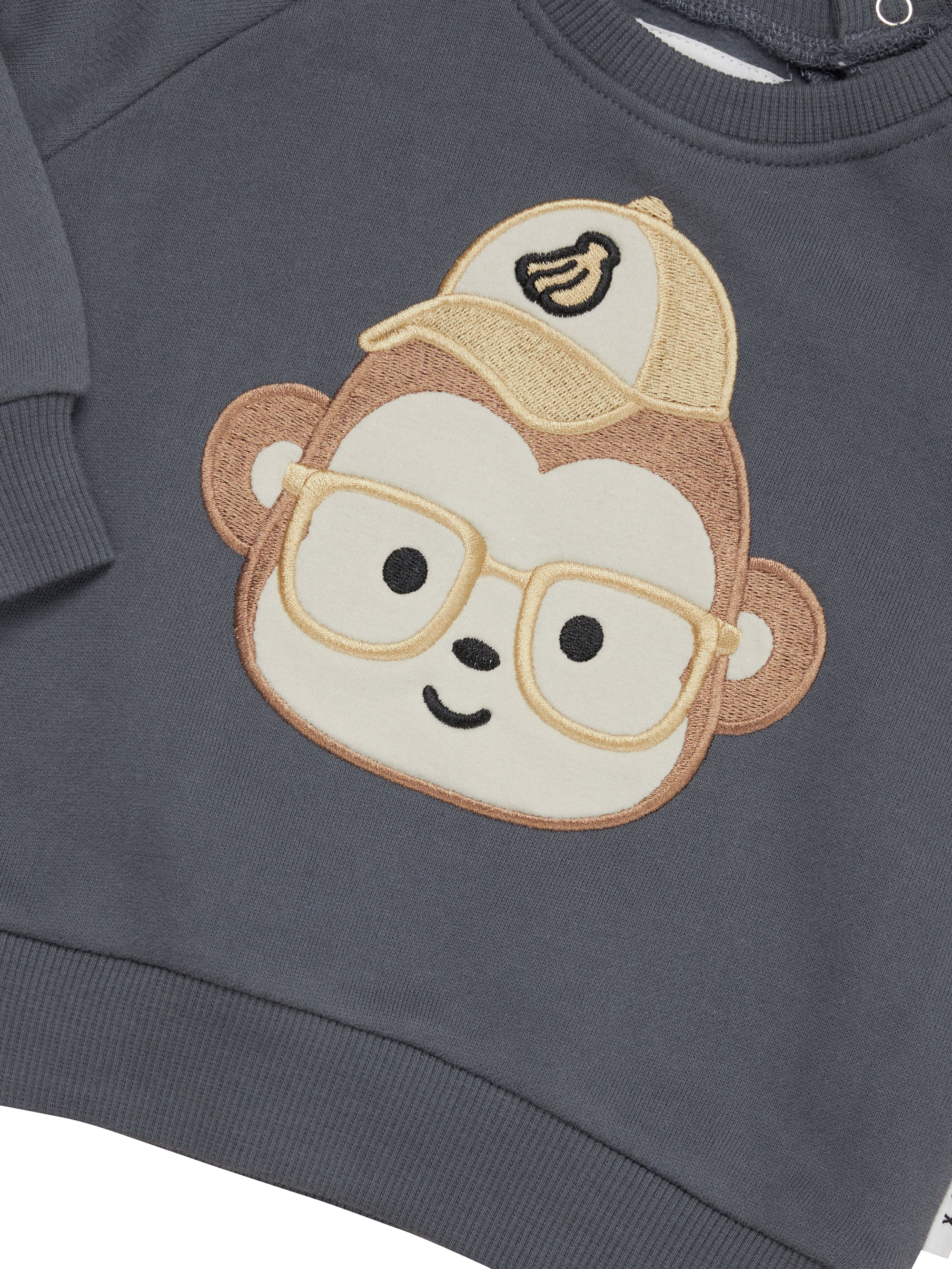 Huxbaby Monkey Sweatshirt - Ink - Image 3
