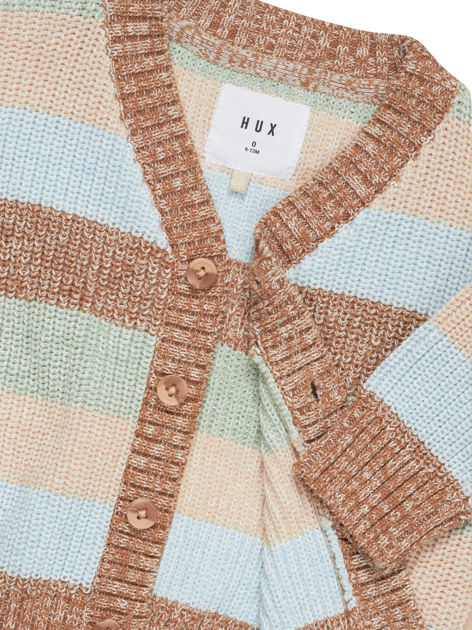 Huxbaby Stripe Boxy Cardigan - Multi - Image 3