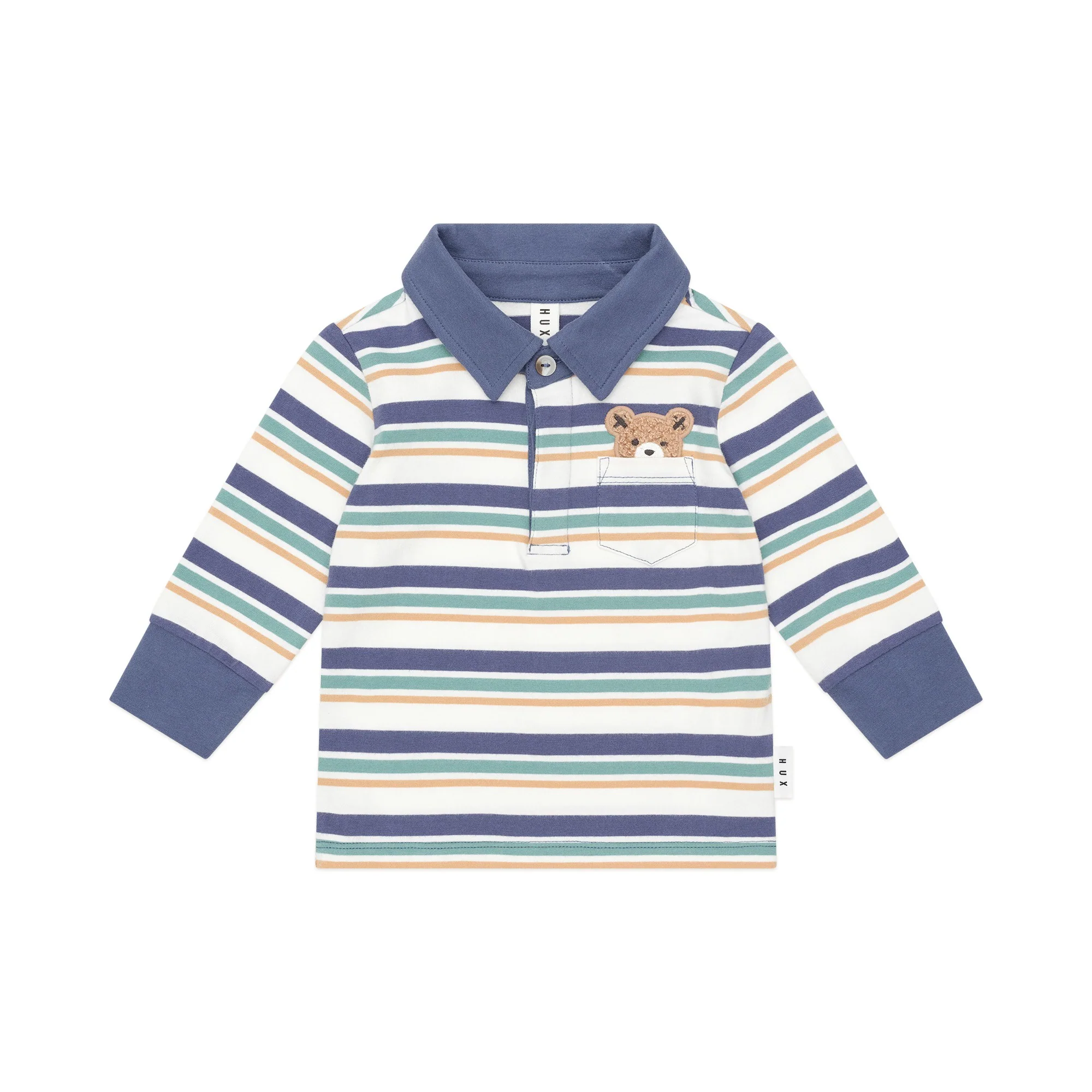 Huxbaby Multi Stripe Hiding Hux Polo