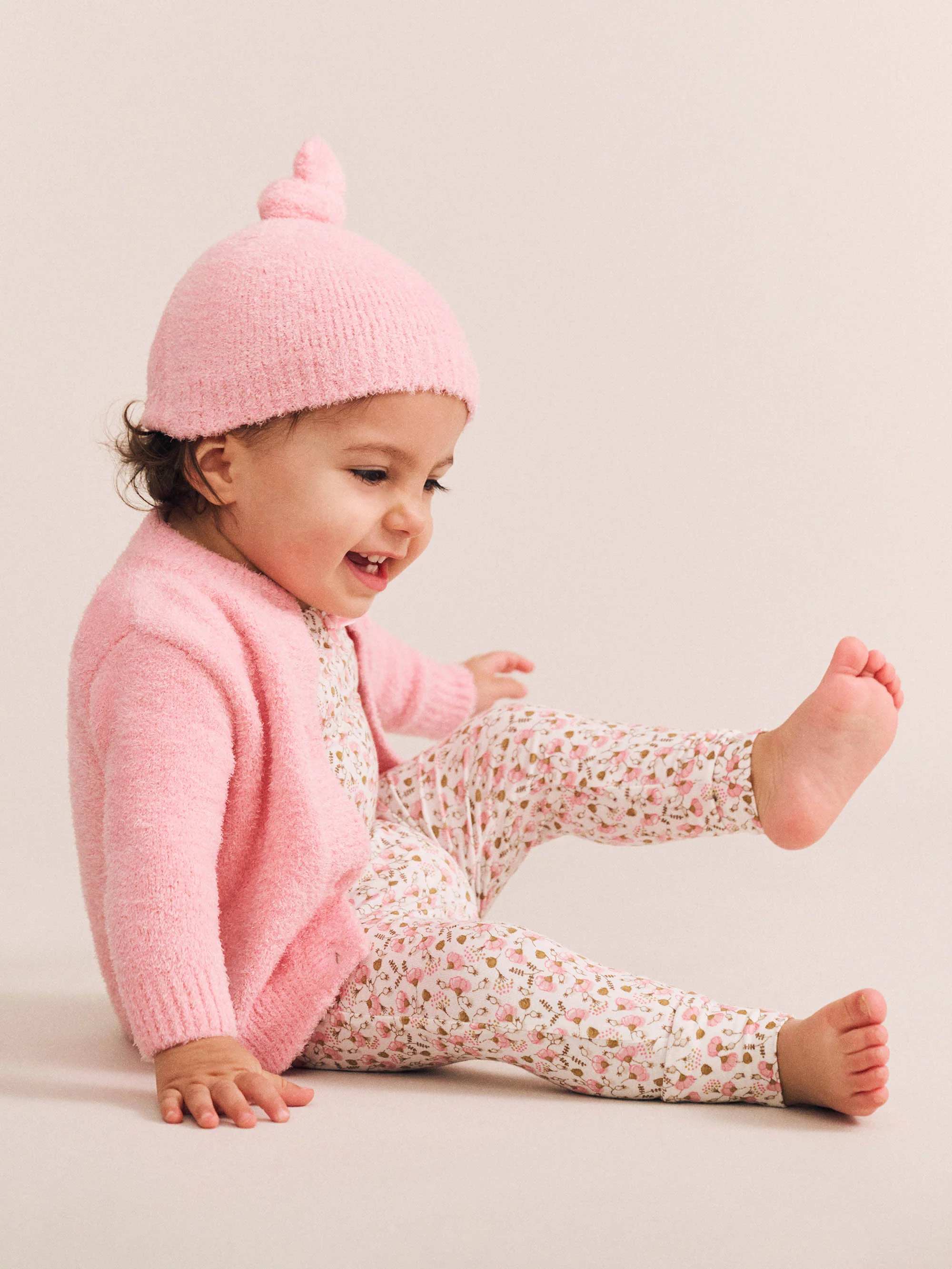 My First Hux Apricot 4Pc Boucle Newborn Set - Image 5